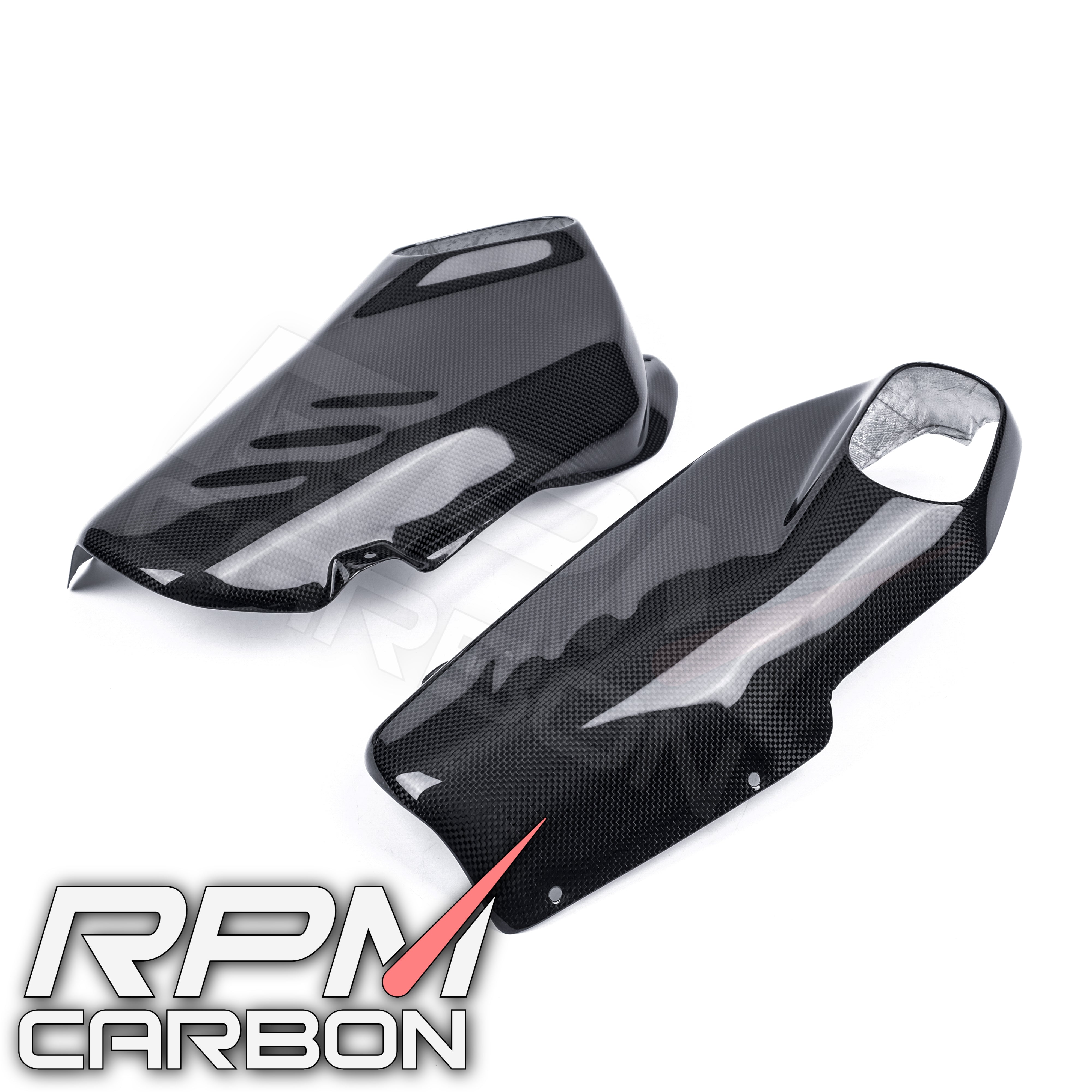 Ducati Panigale/Streetfighter V4 Carbon Fiber Stock Exhaust Side Panels