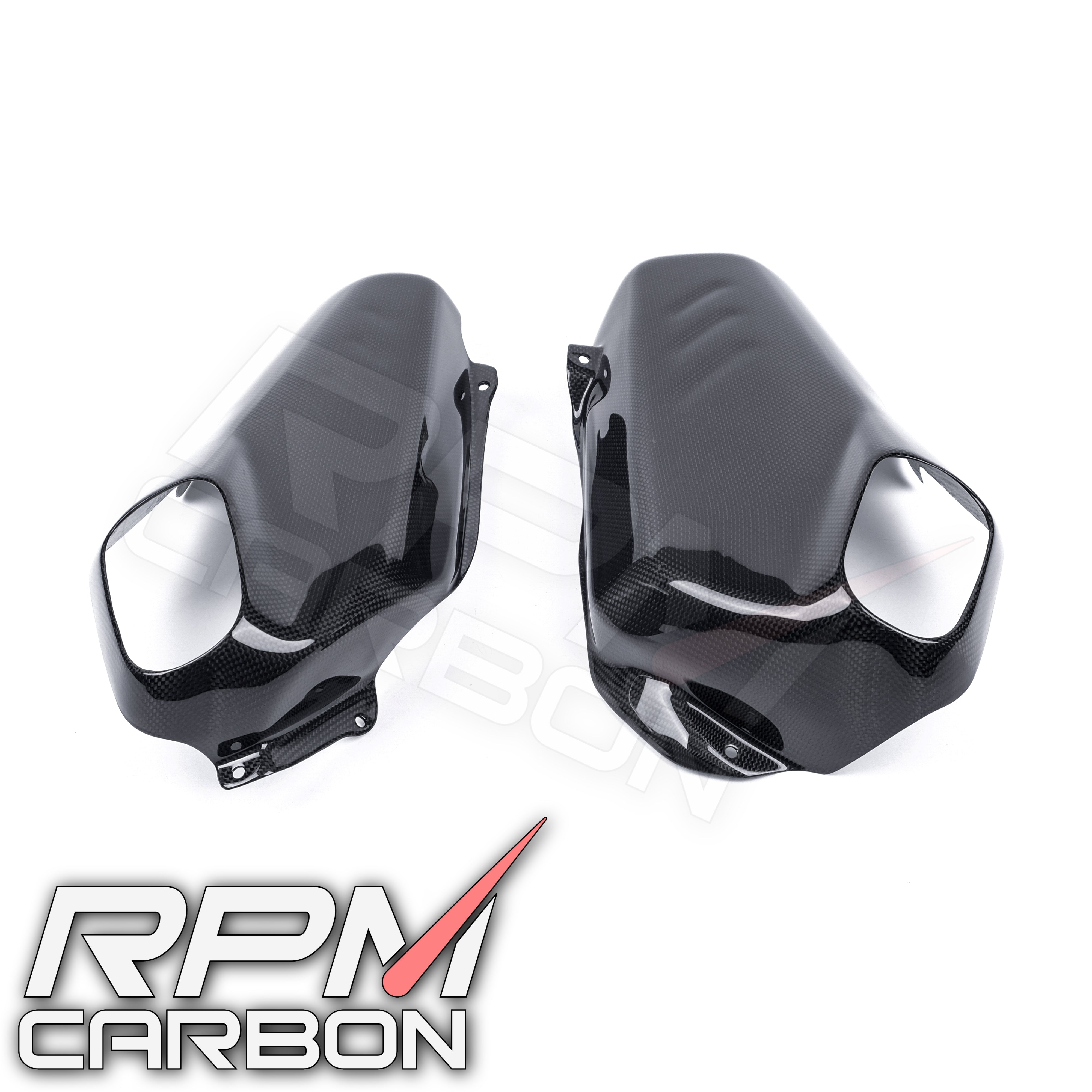 Ducati Panigale/Streetfighter V4 Carbon Fiber Stock Exhaust Side Panels
