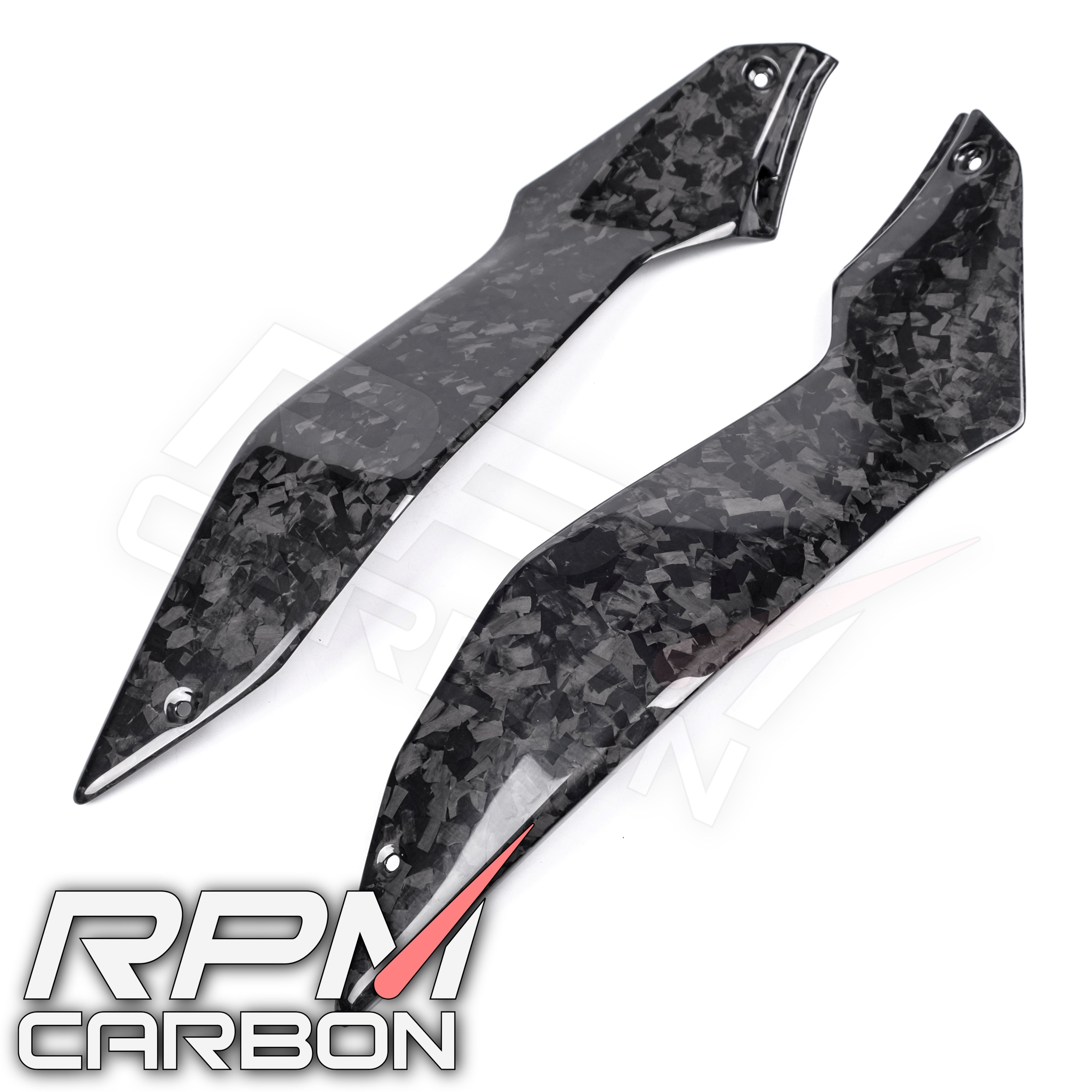 Kawasaki Z H2 Carbon Fiber Chain Tank Side Panels