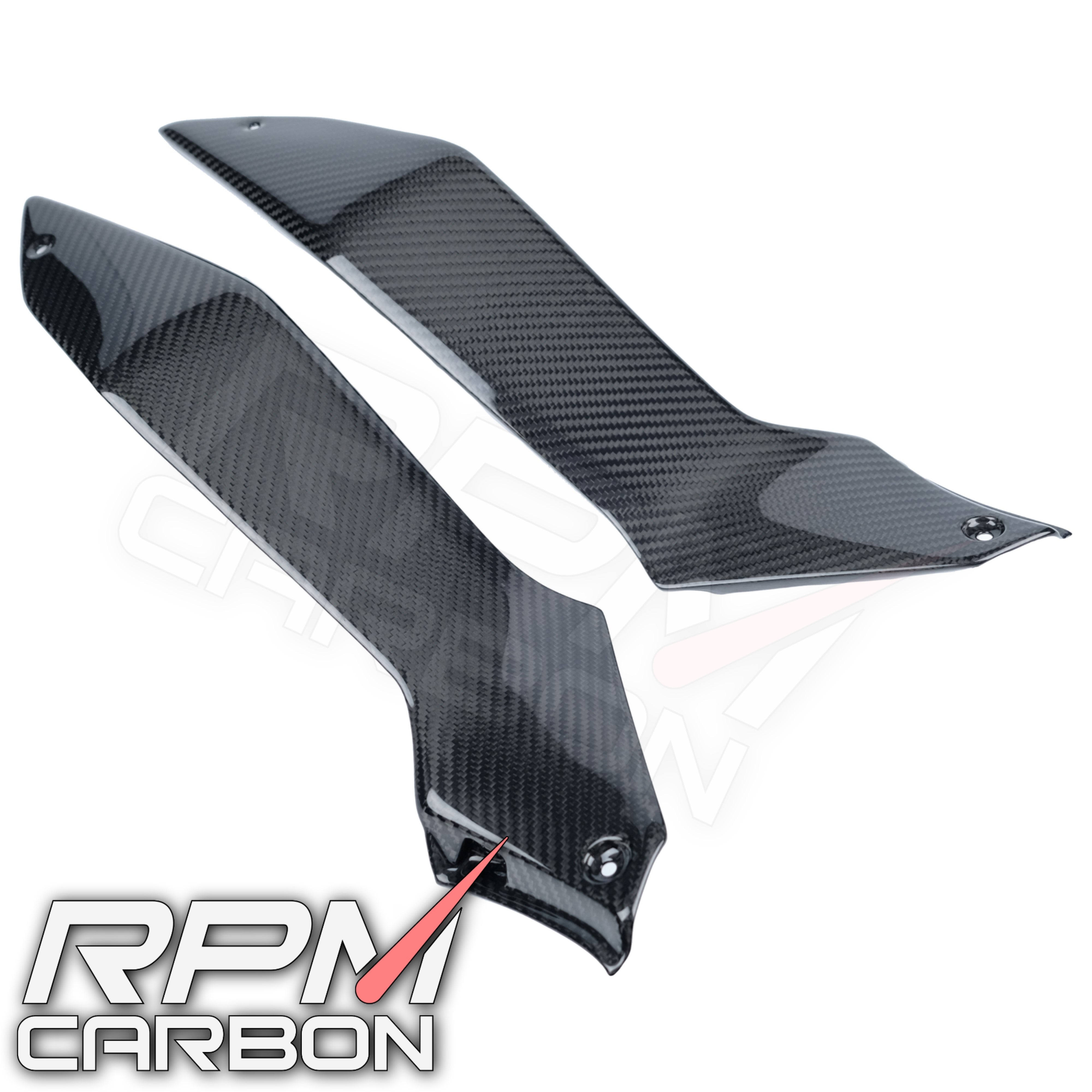 Kawasaki Z H2 Carbon Fiber Chain Tank Side Panels