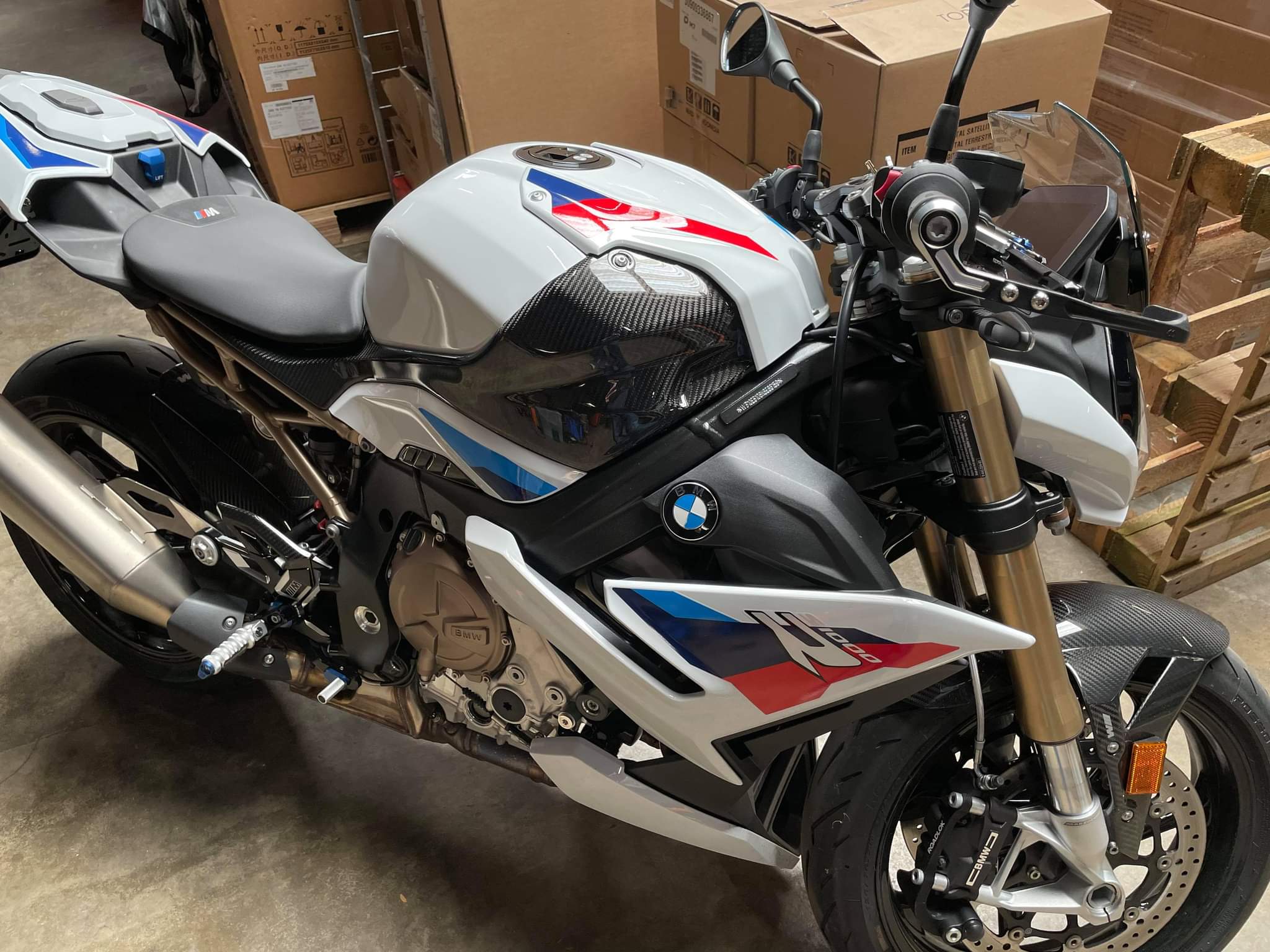 BMW S1000RR Carbon Fiber Tank Side Panels (OEM Version)