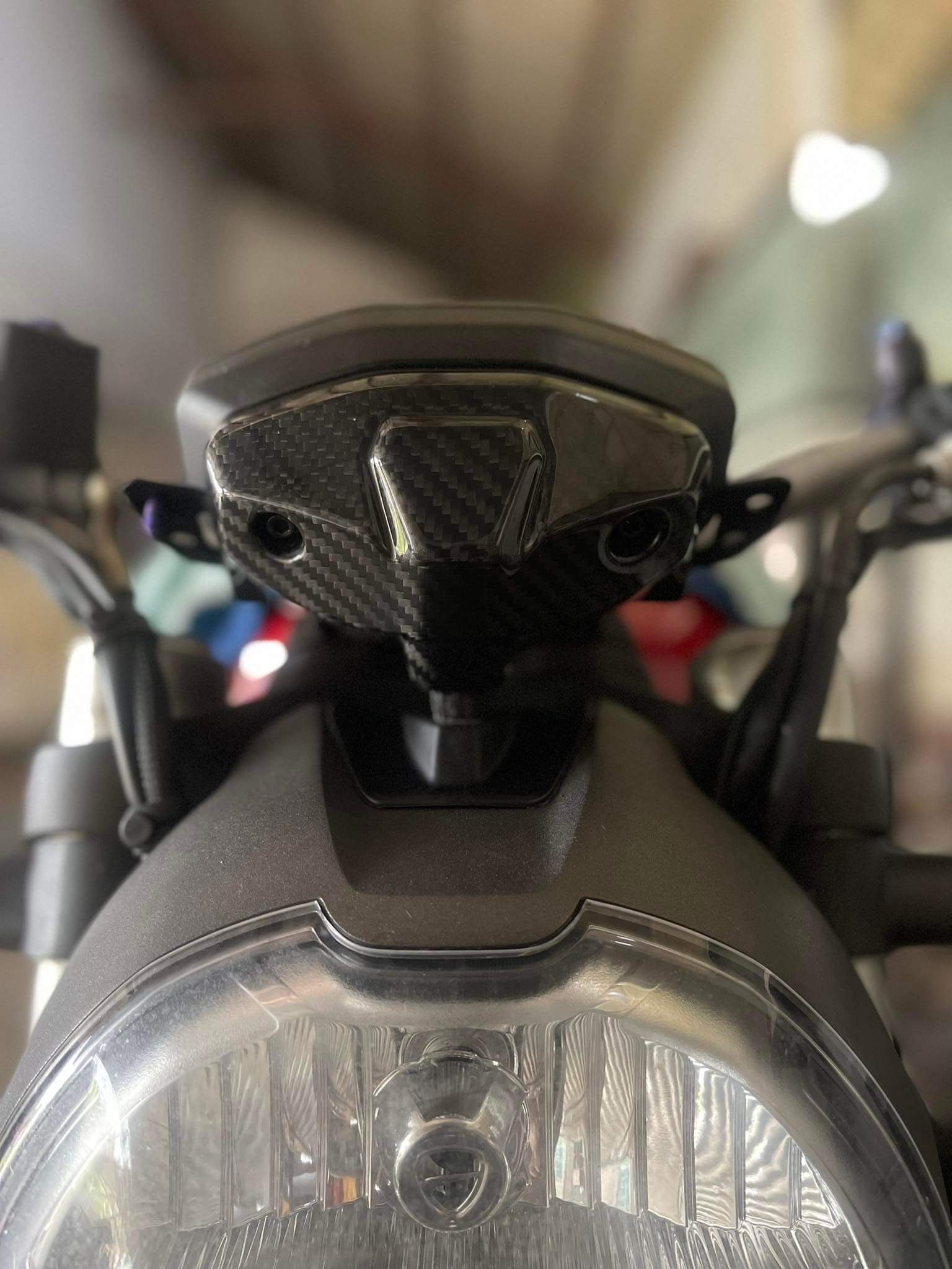 Ducati Monster 821 Carbon Fiber Dashboard Cover