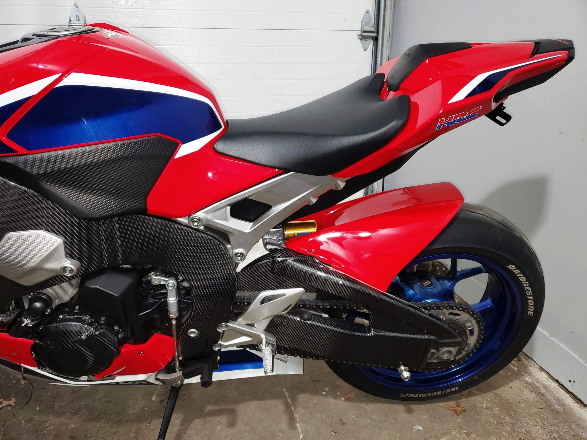 Honda CBR1000RR Carbon Fiber Swingarm Covers Protectors