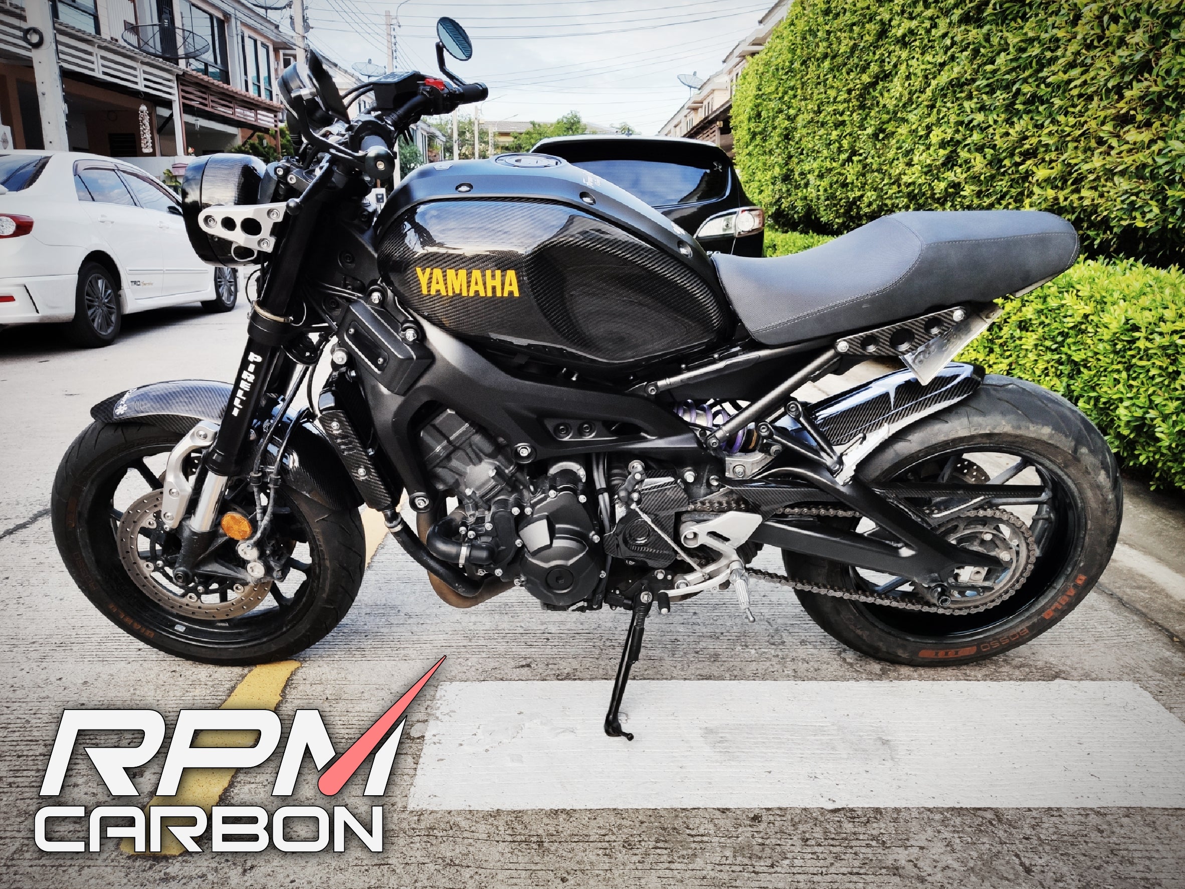 Yamaha XSR900 Carbon Fiber Side Tank Covers