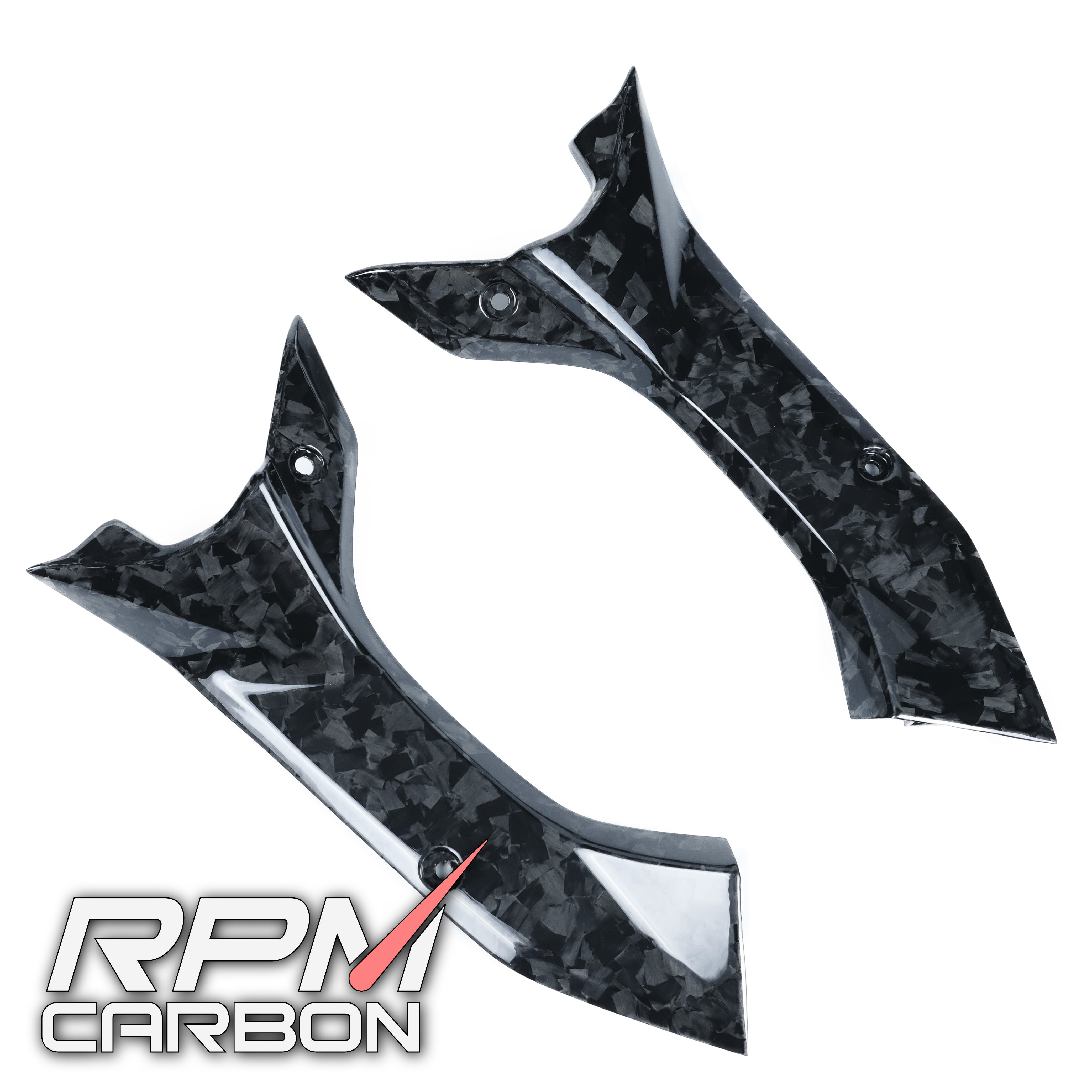 Yamaha R6 Carbon Fiber Dash Panel Side Covers