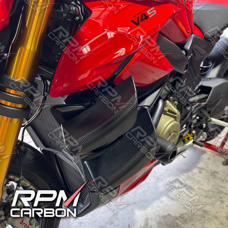 Ducati Streetfighter V4 V2 Carbon Fiber Lower Winglets