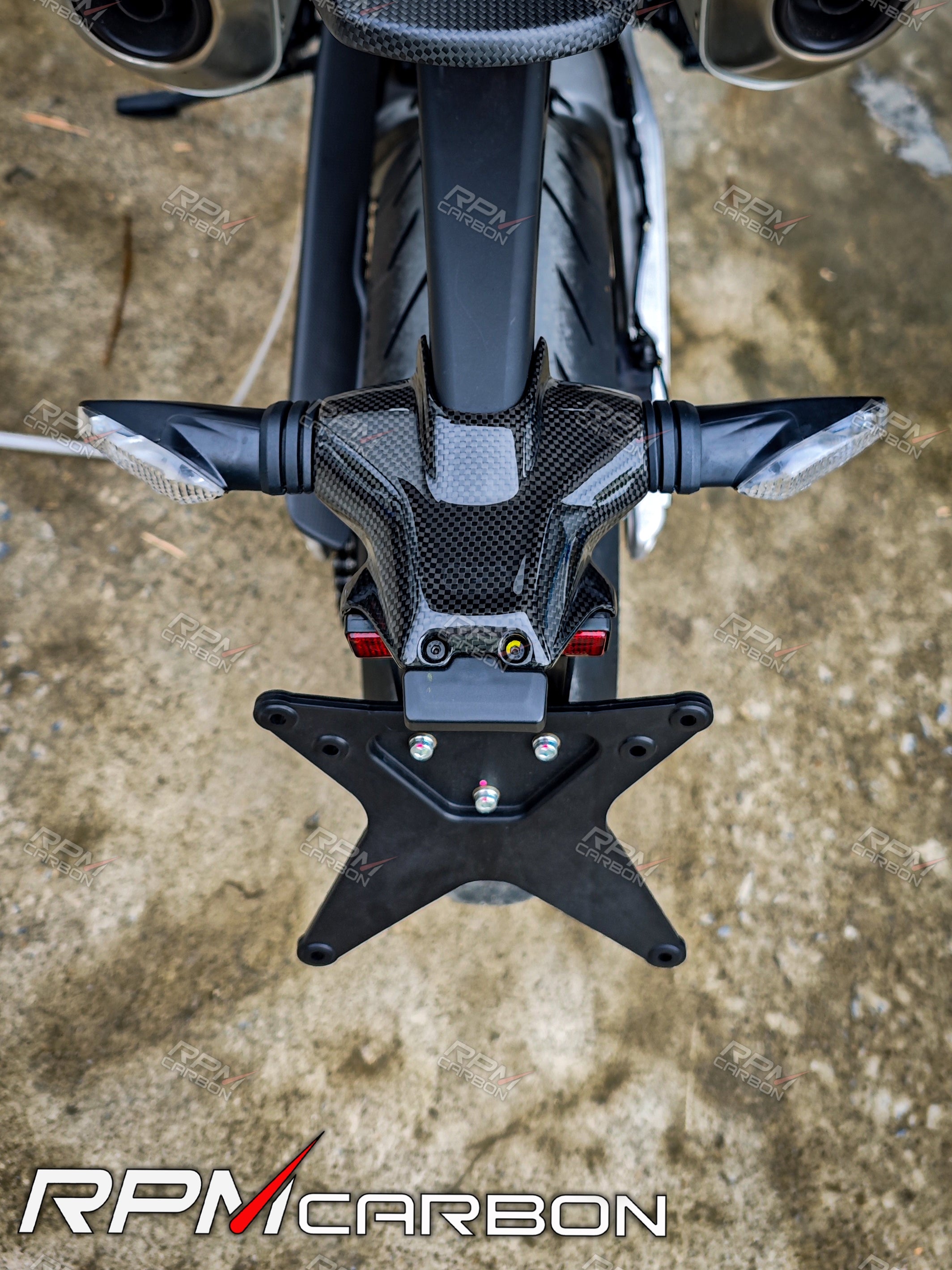 Ducati Hypermotard 950 Carbon Fiber License Plate Holder