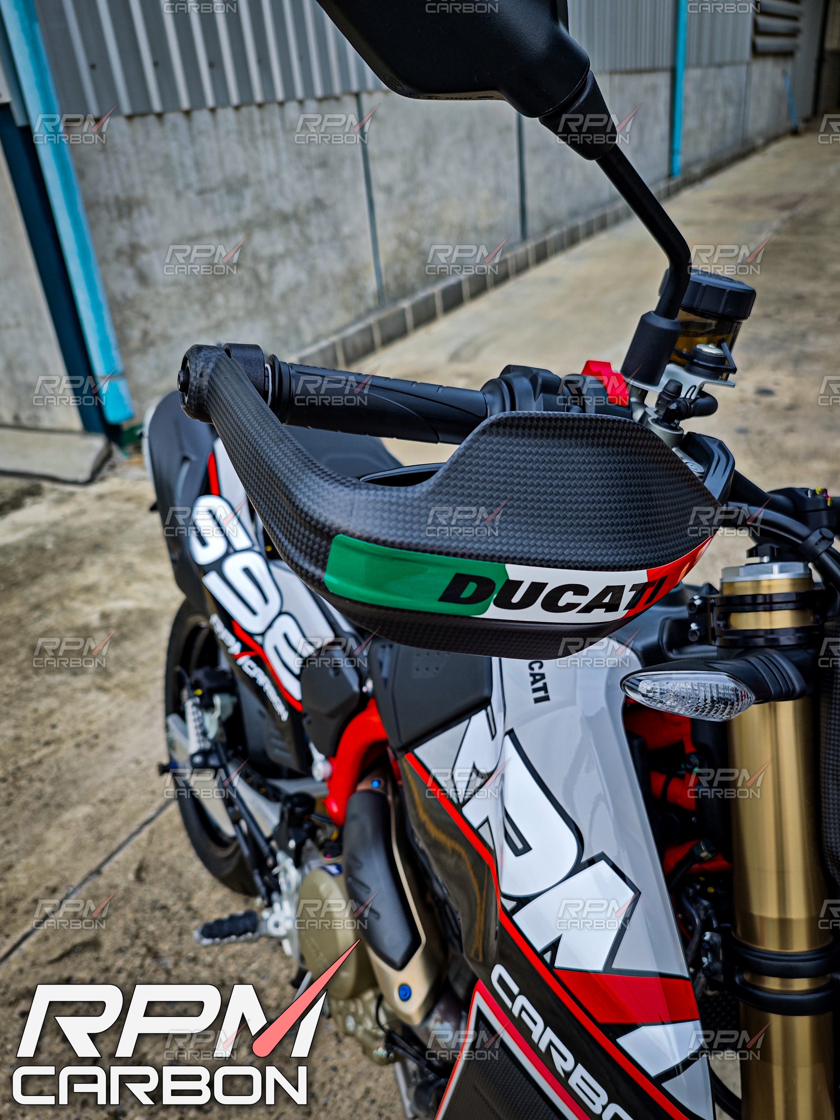 Ducati Multistrada V4 / Hypermotard 698 Carbon Fiber Hand Guards