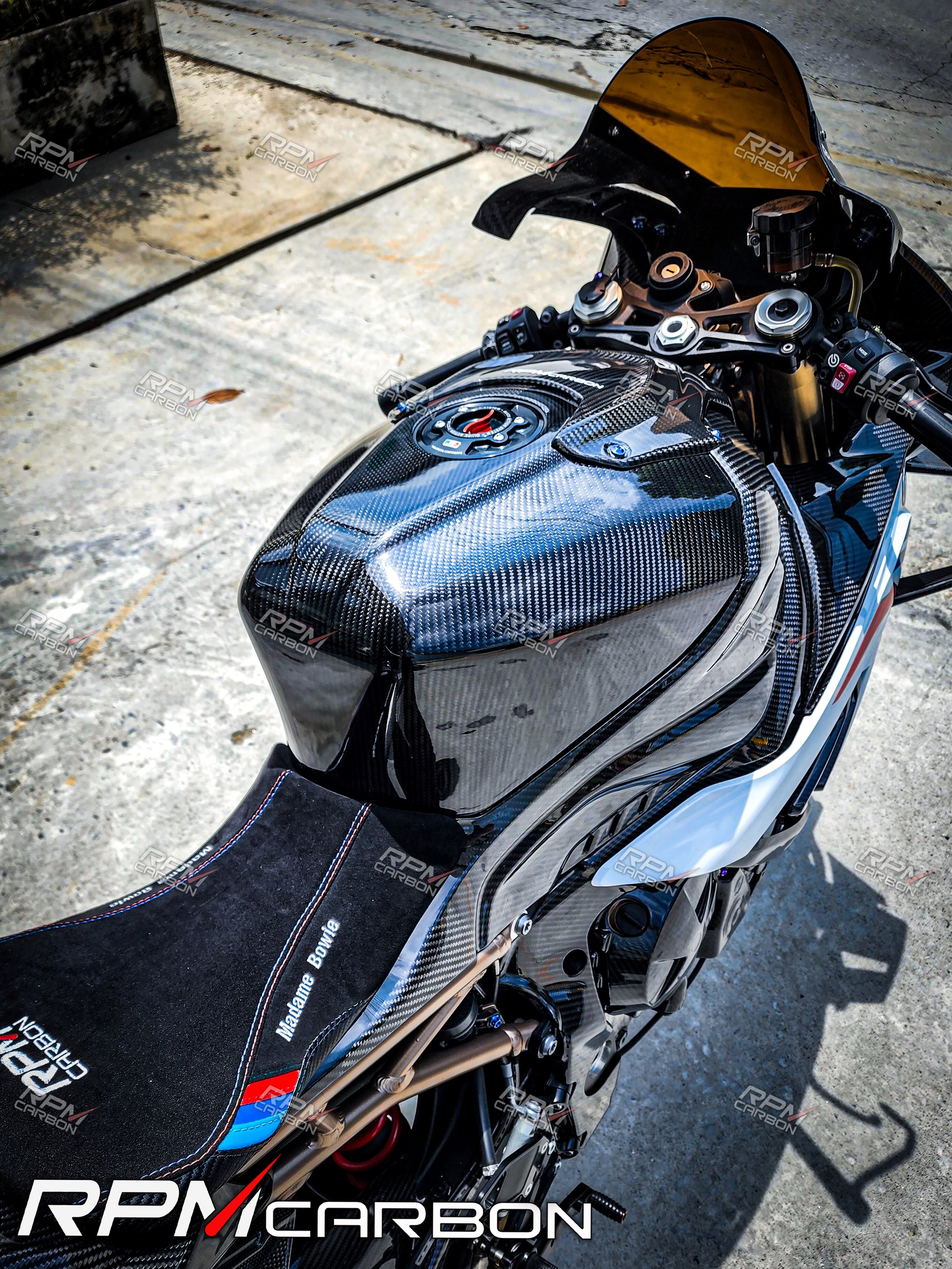 BMW S1000RR S1000R Carbon Fiber Tank Extender