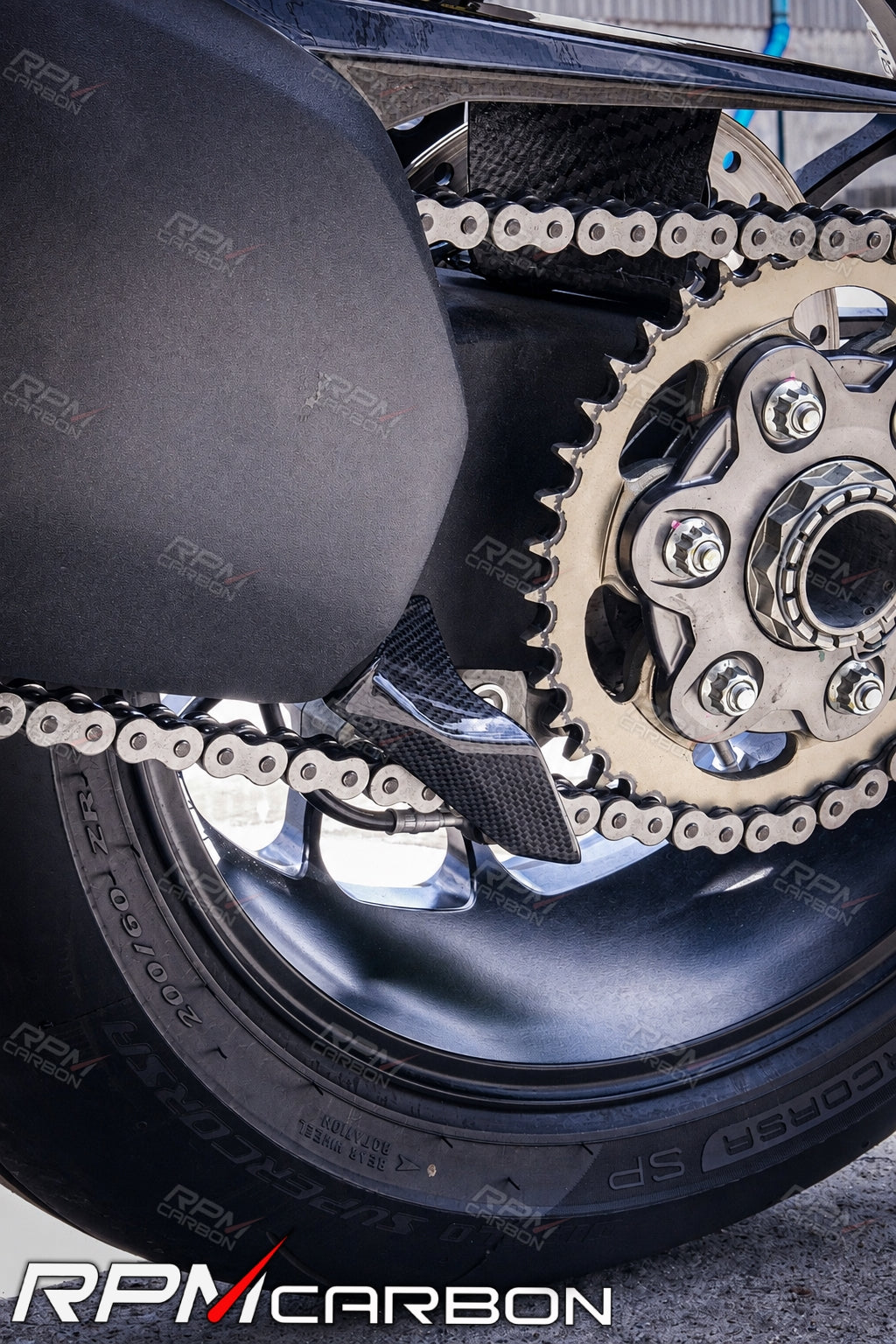 Ducati Panigale / Streetfighter V4 Carbon Fiber Rear Sprocket Cover