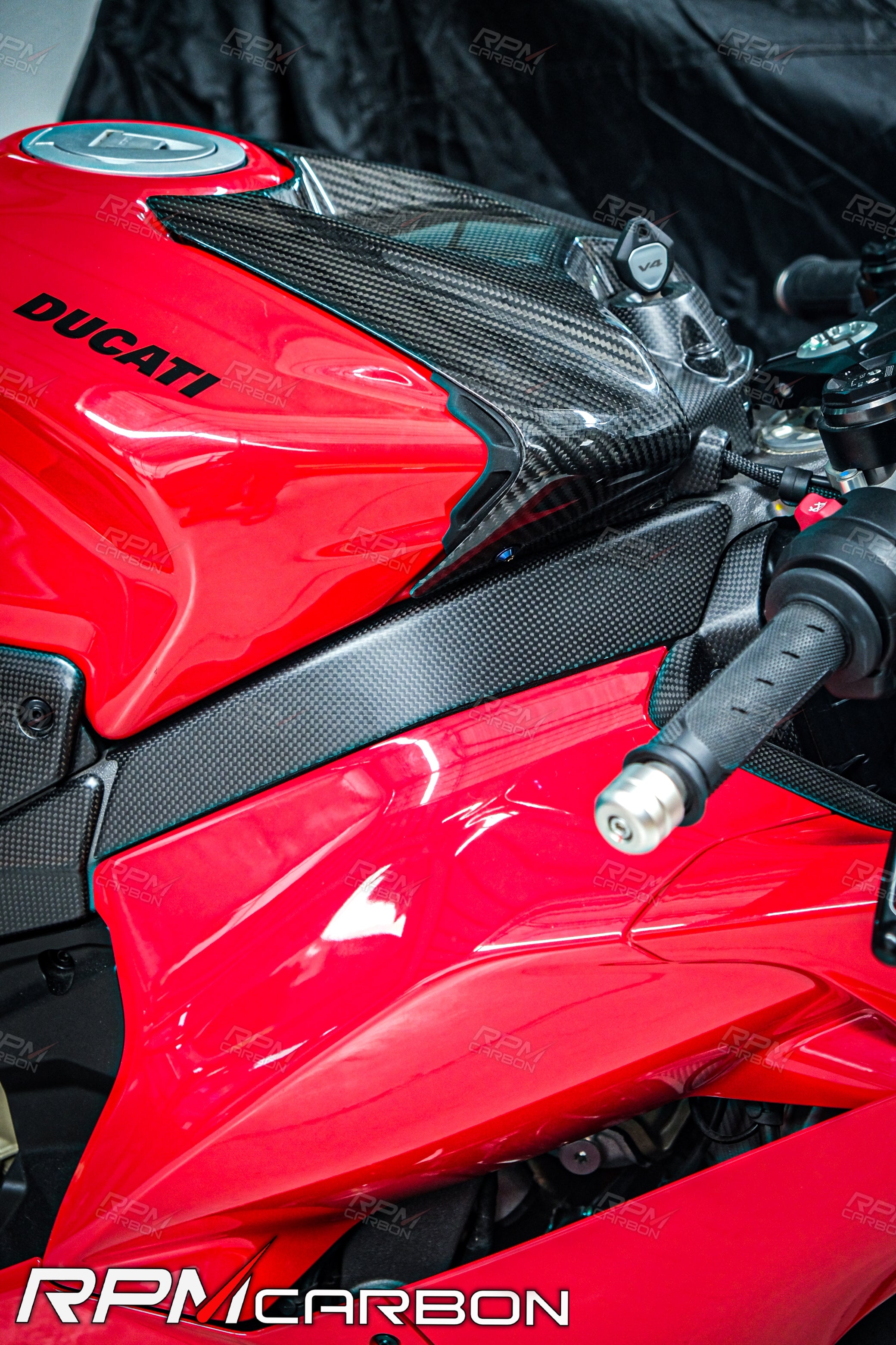 Ducati Panigale V4 Carbon Frame Covers (DP Version)