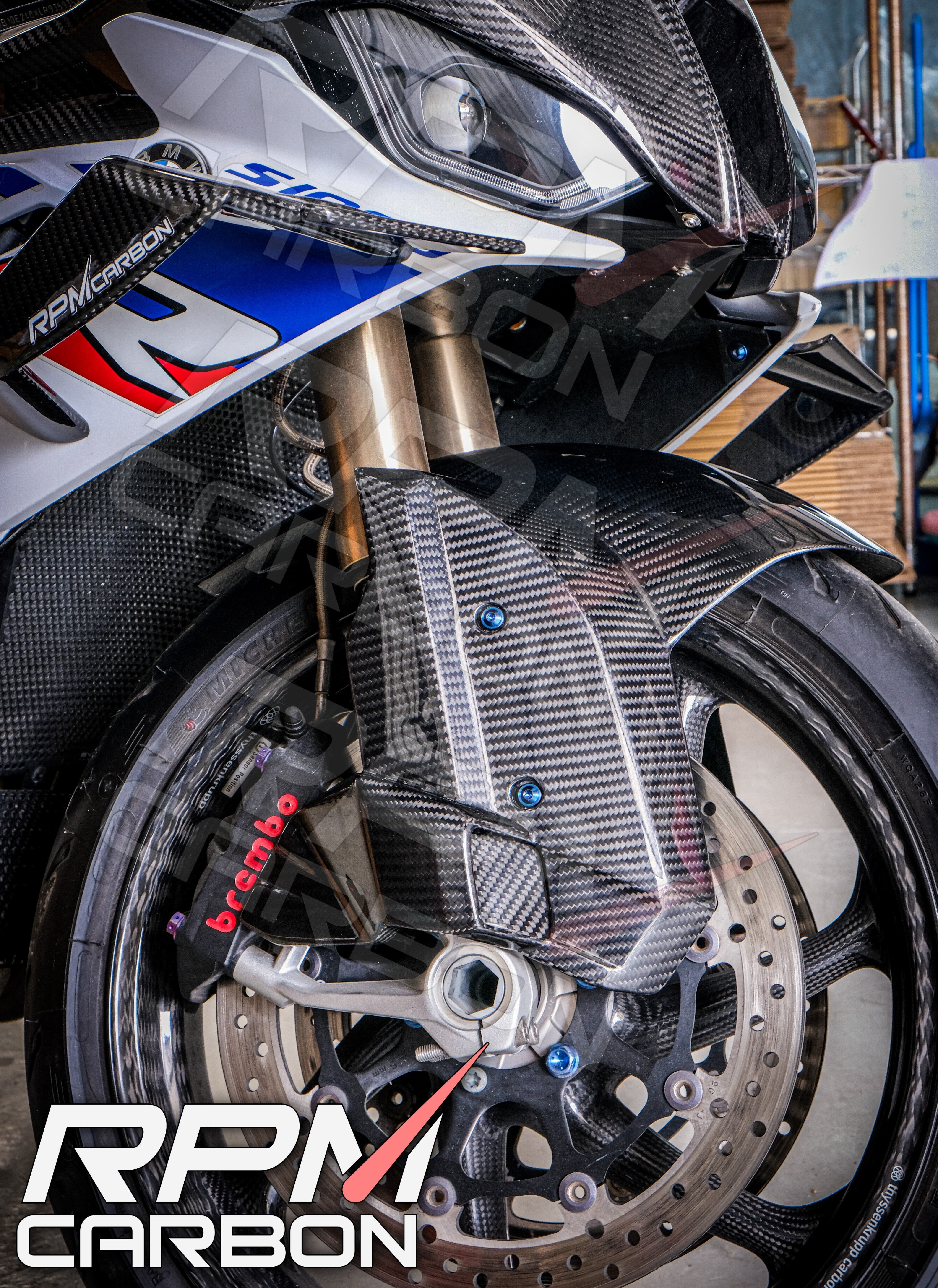 BMW M1000RR S1000R S1000RR Carbon Front Fender (2025+ Design)