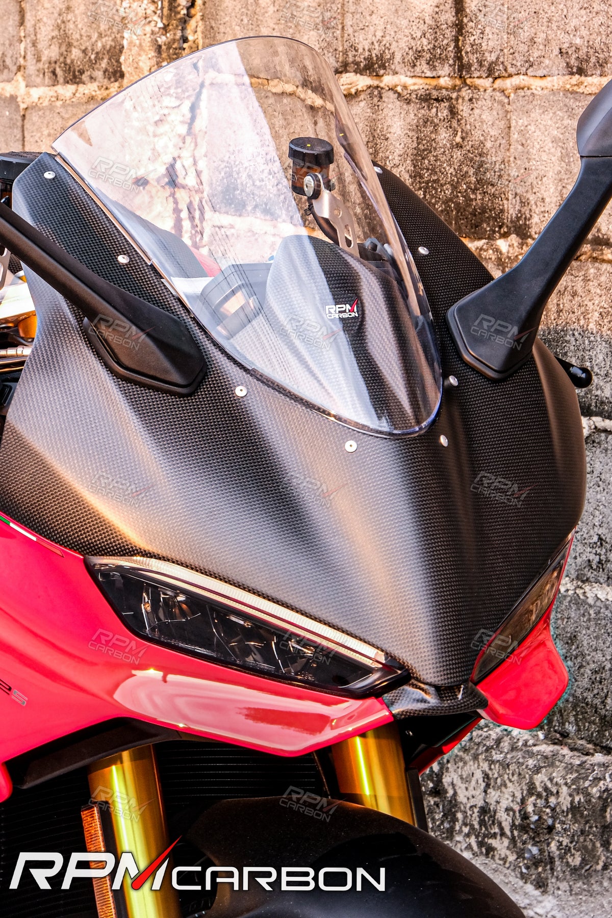 Ducati Panigale V2 Carbon Armaturenbrett-Abdeckung