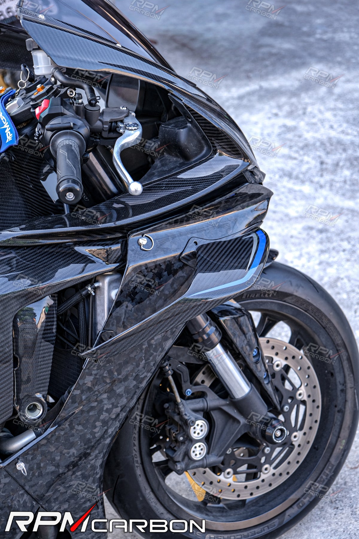 Yamaha R1/R1M Ailerons en Fibre de Carbone Réplique GYTR