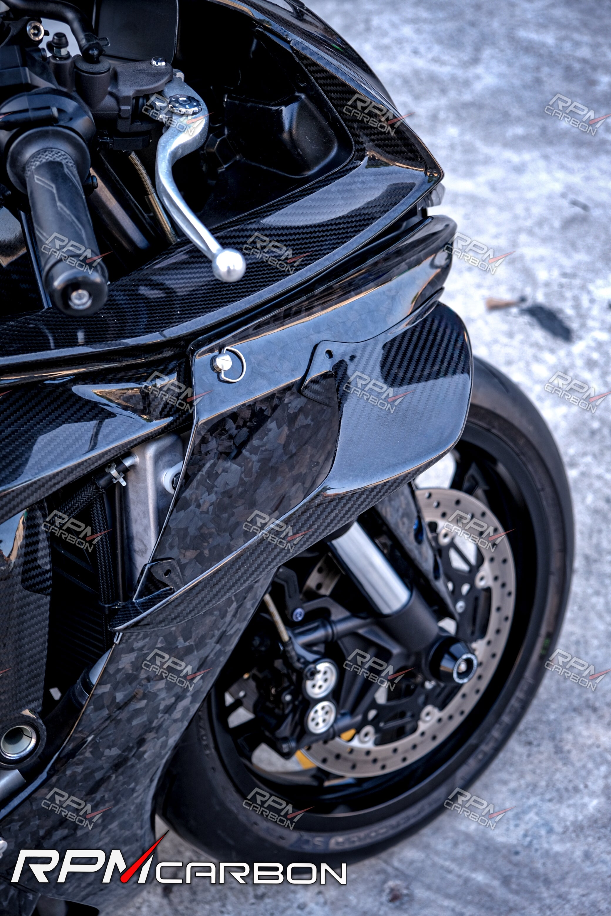 YZF-R1 / R1M ウイングレット カーボン FULLSIX (フルシックス) ドライカーボン製 ウィングレットセット