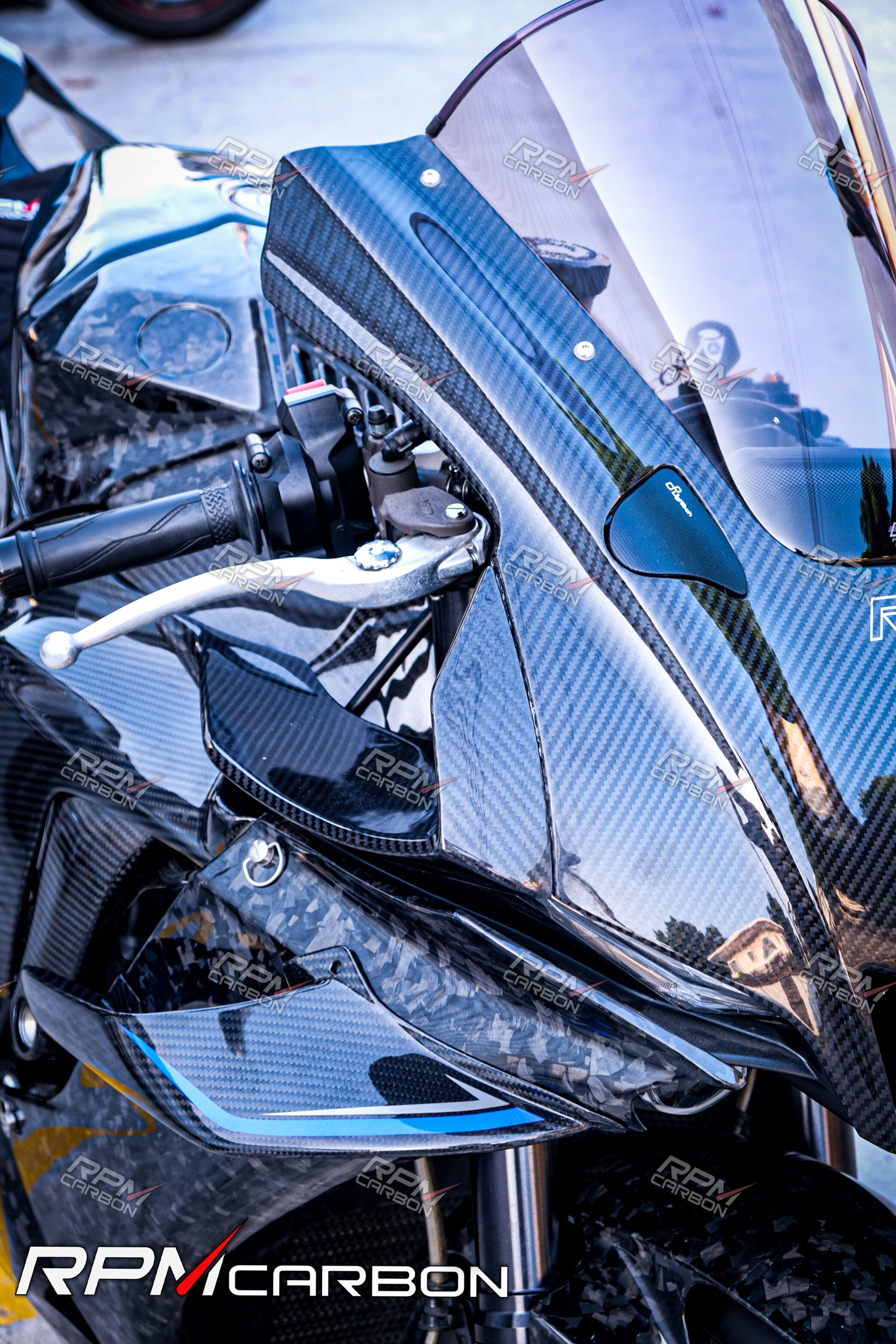 Yamaha R1/R1M Carbon Fiber Dashboard Side Panels