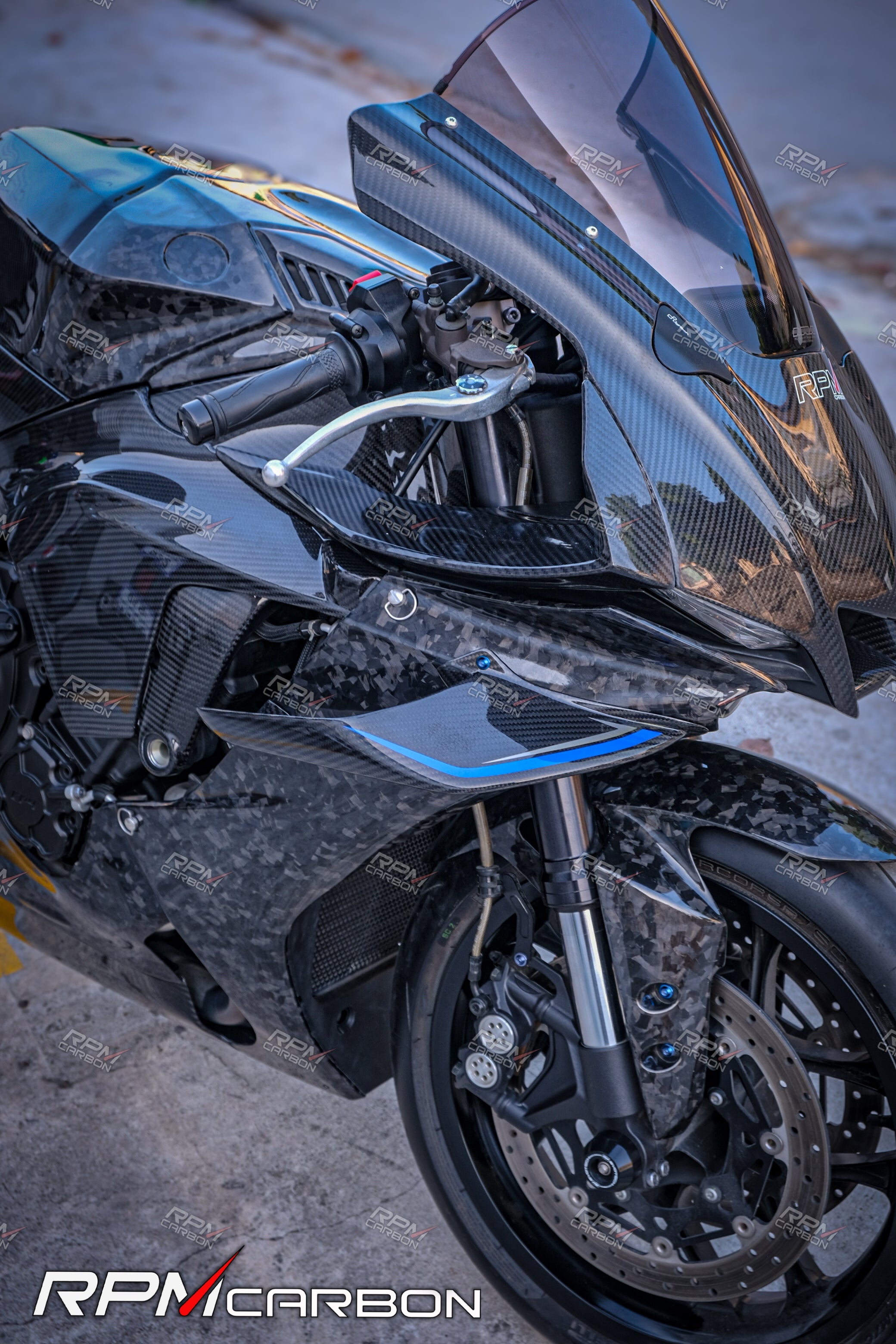YZF-R1 / R1M ウイングレット カーボン FULLSIX (フルシックス) ドライカーボン製 ウィングレットセット