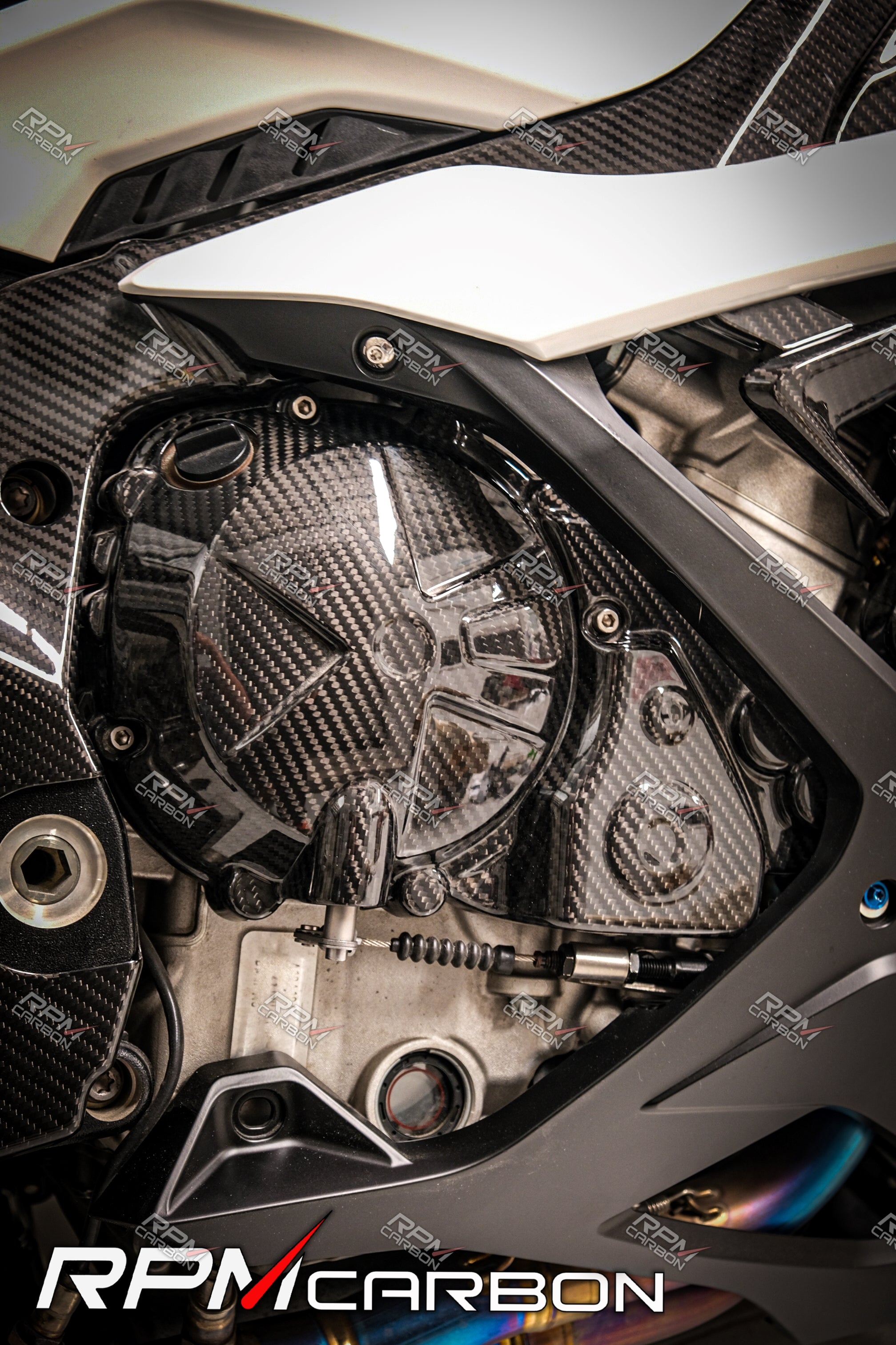 BMW S1000RR S1000R Carbon Fiber Engine Clutch Cover