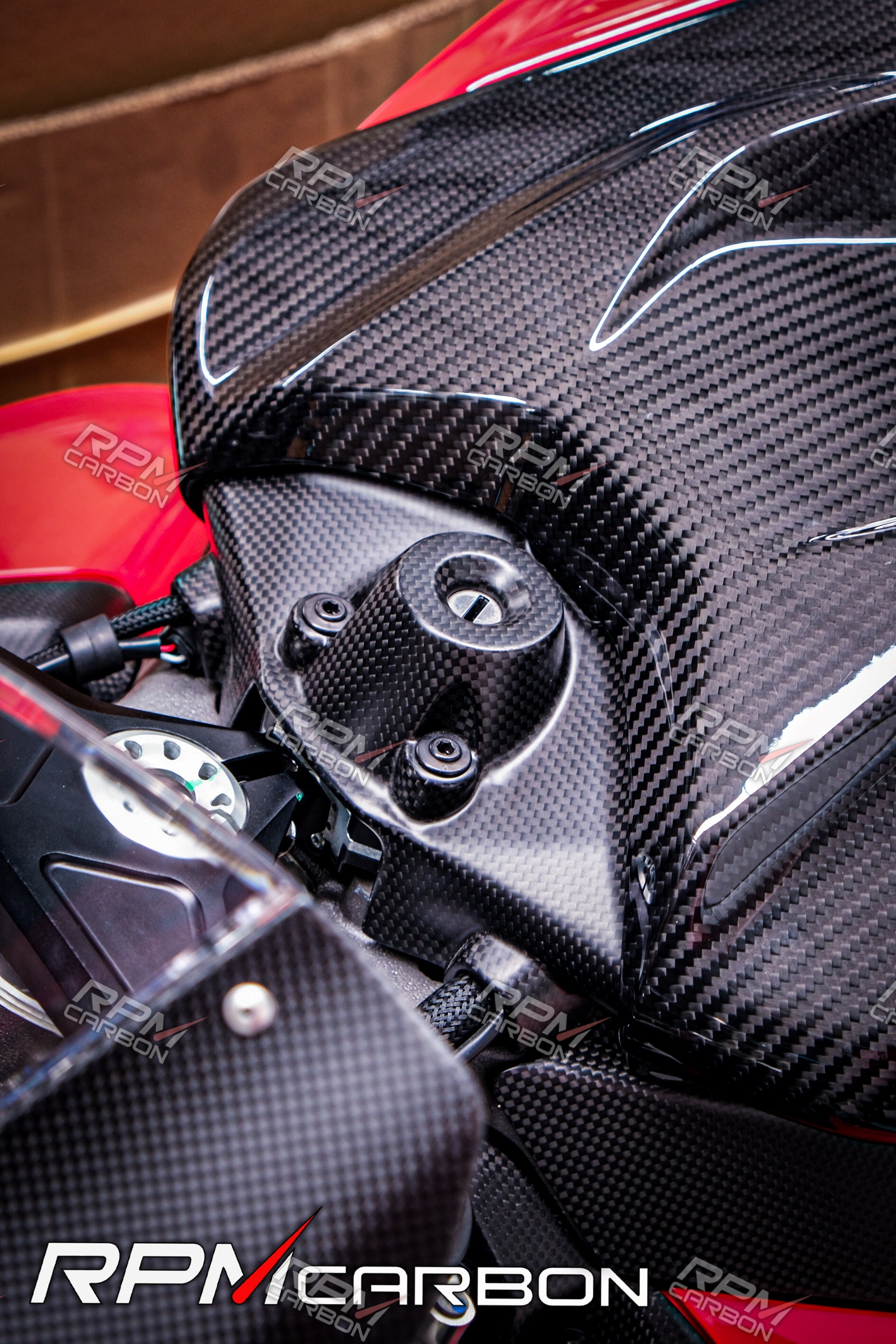 Ducati Panigale V4 Carbon Key Ignition Cover