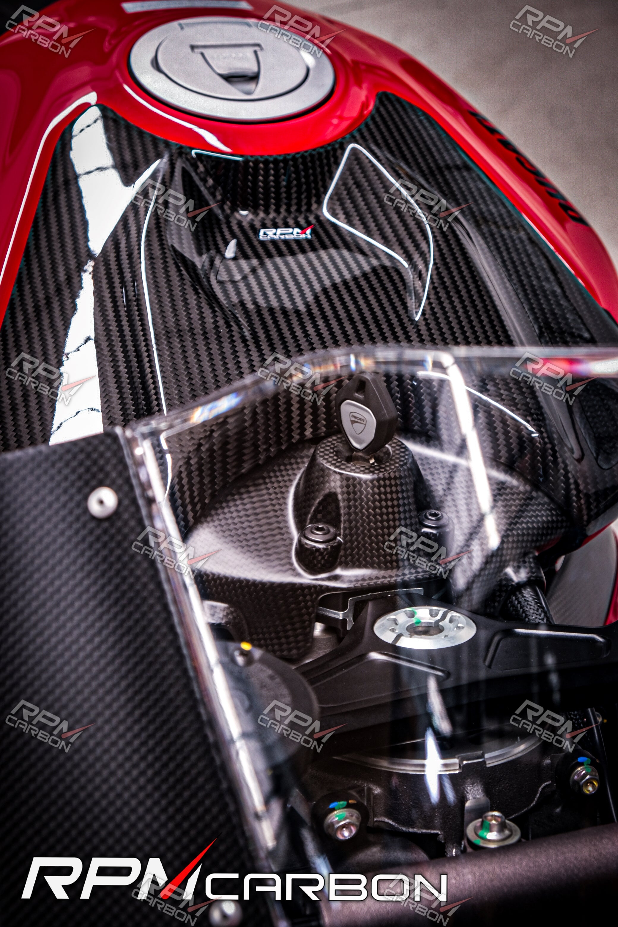 Ducati Panigale V4 Carbon Key Ignition Cover
