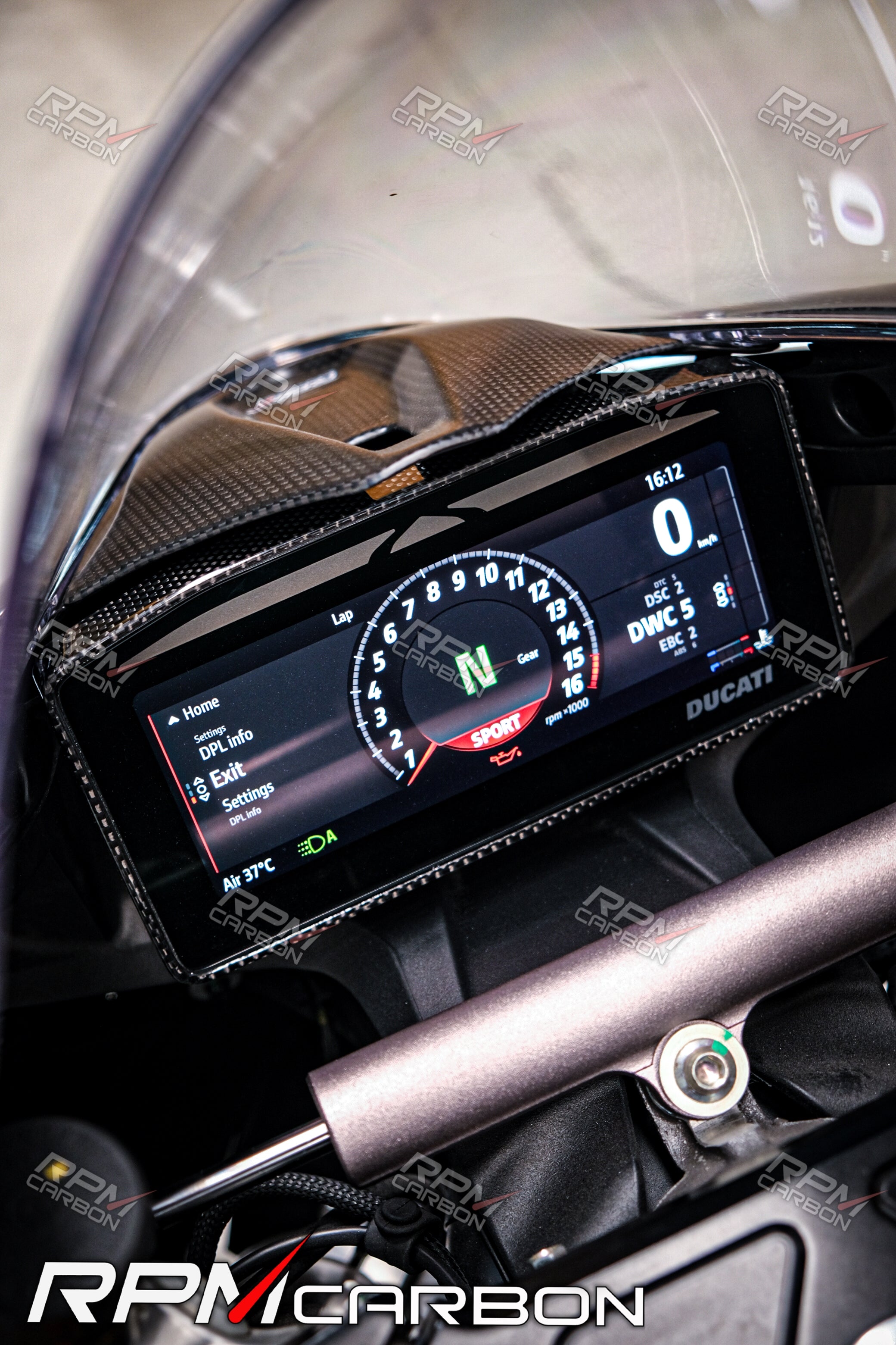 Ducati Panigale V4 Carbon Dash Cover