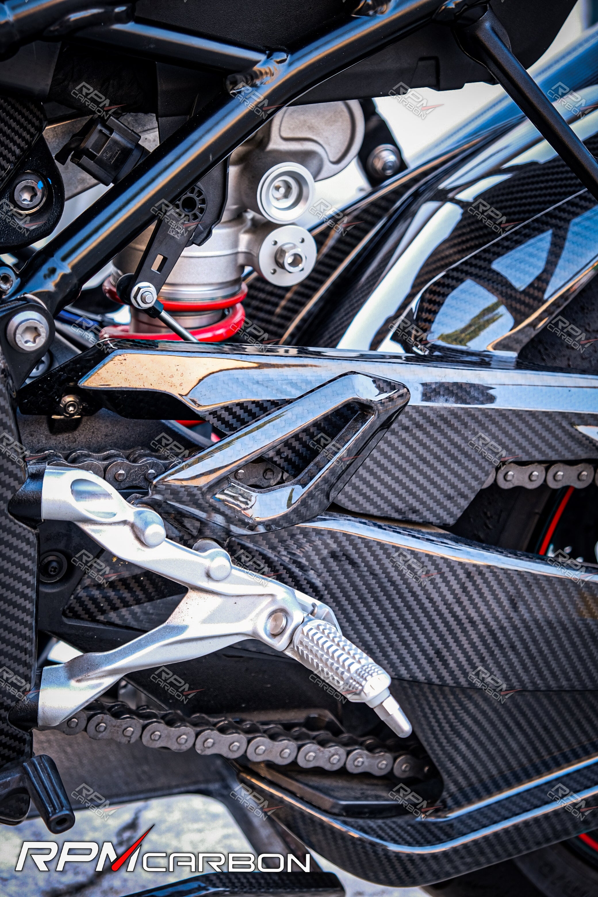 BMW S1000RR Carbon Fiber Heel Guards