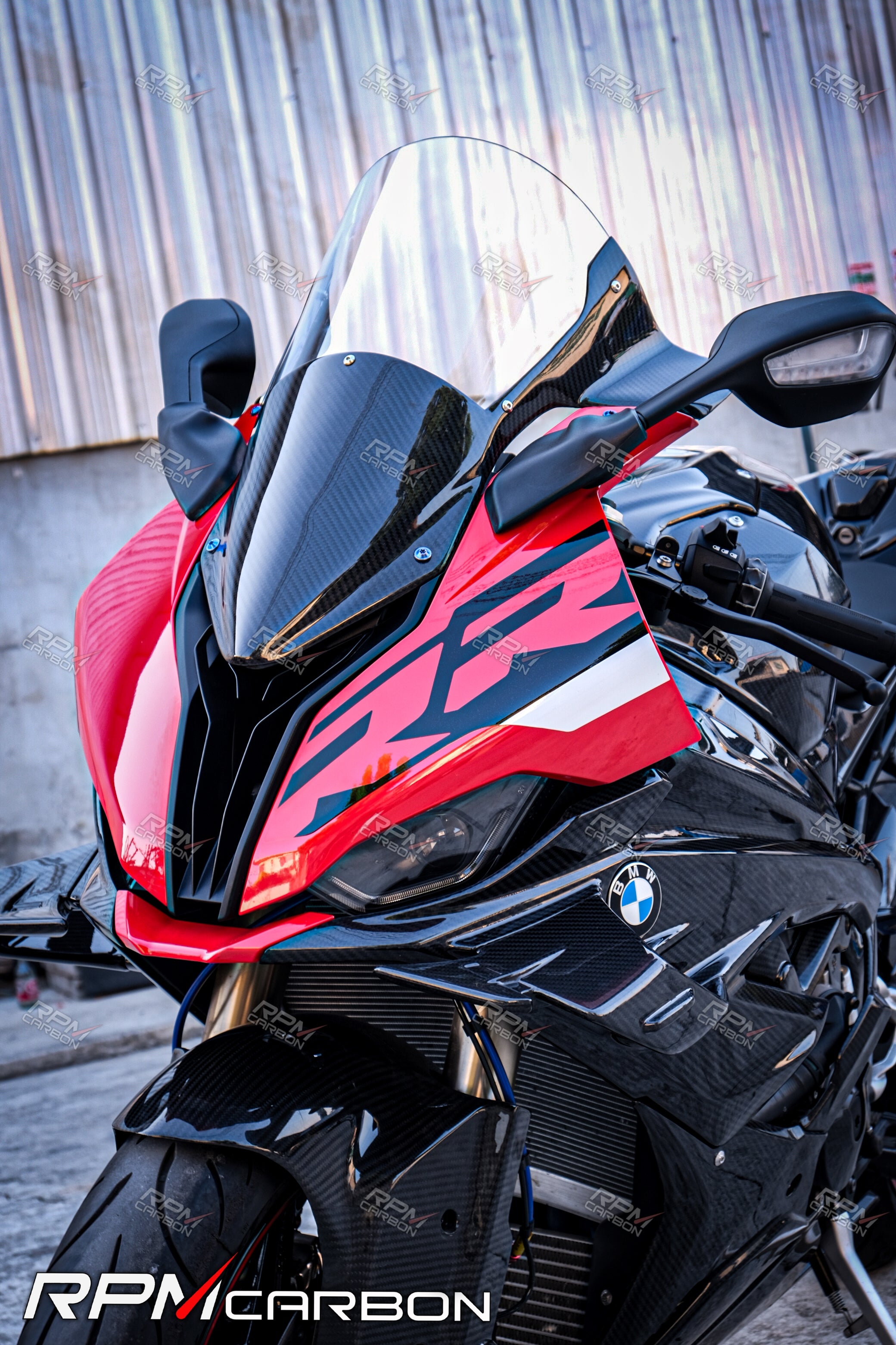 BMW S1000RR Carbon Fiber Custom Windscreen