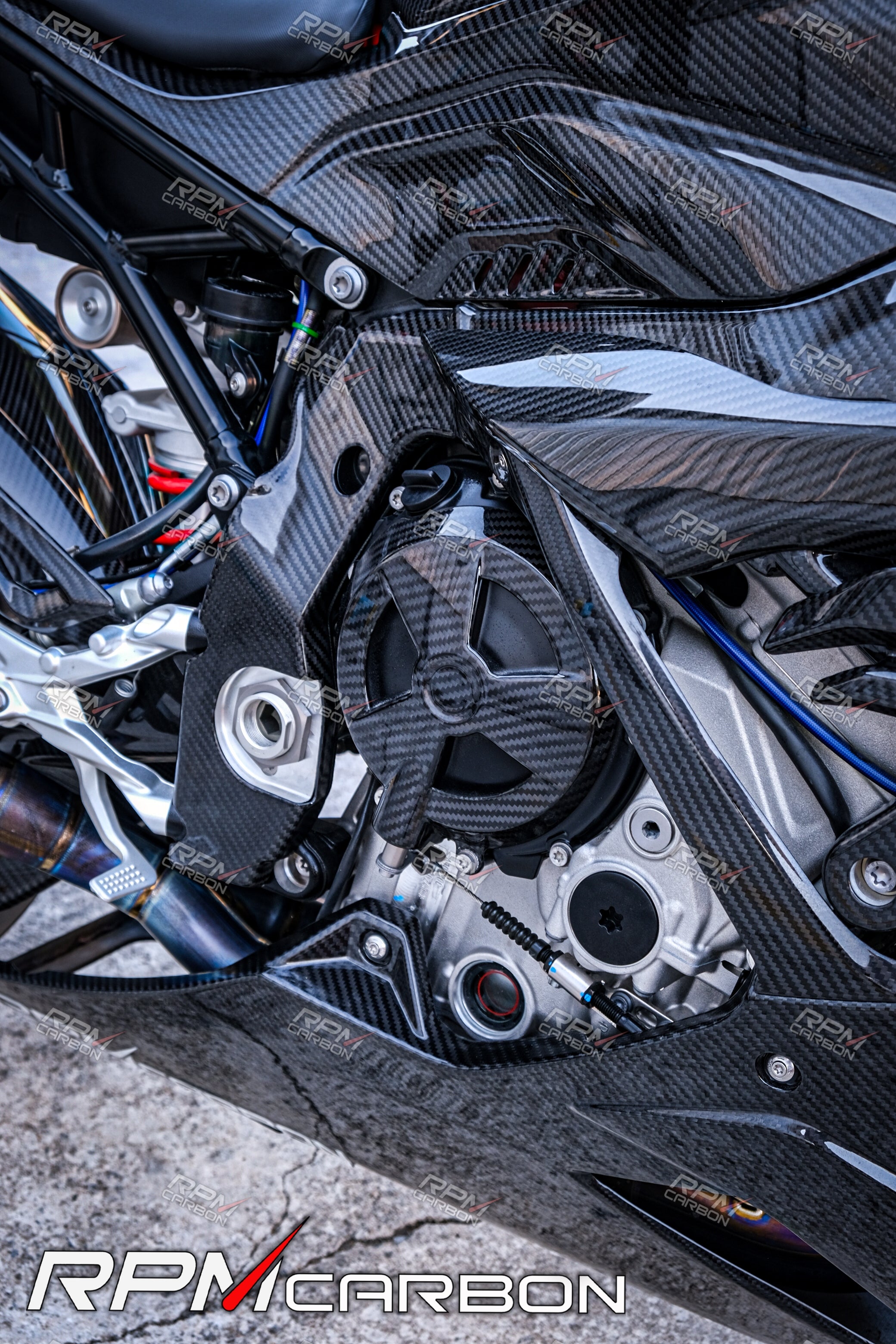 RPM CARBON タンクボックスカバー  S1000RR K67 BMW S1000RR S1000R Carbon Fiber Tank Cover Protector