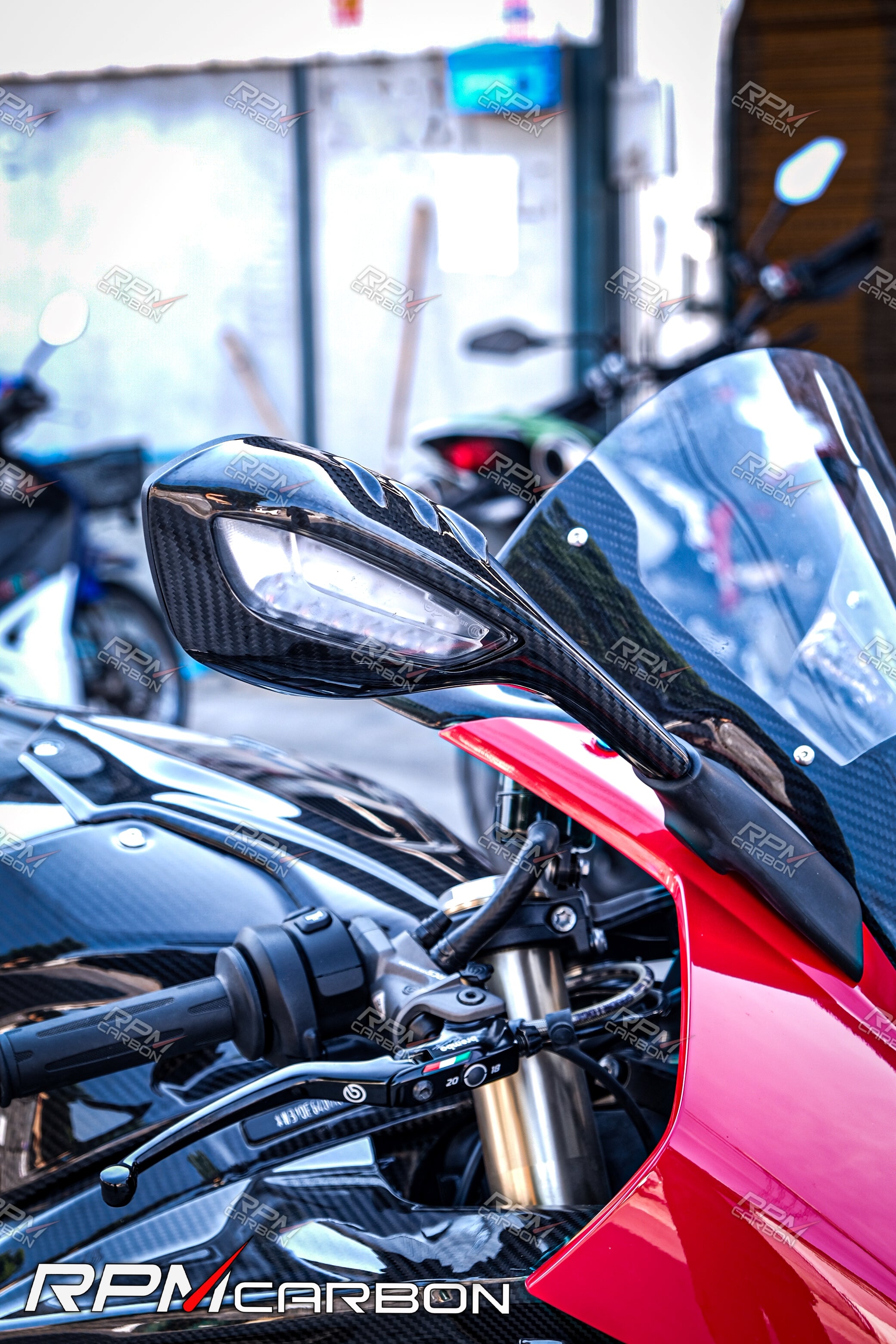 BMW S1000RR Carbon Fiber Mirror Covers