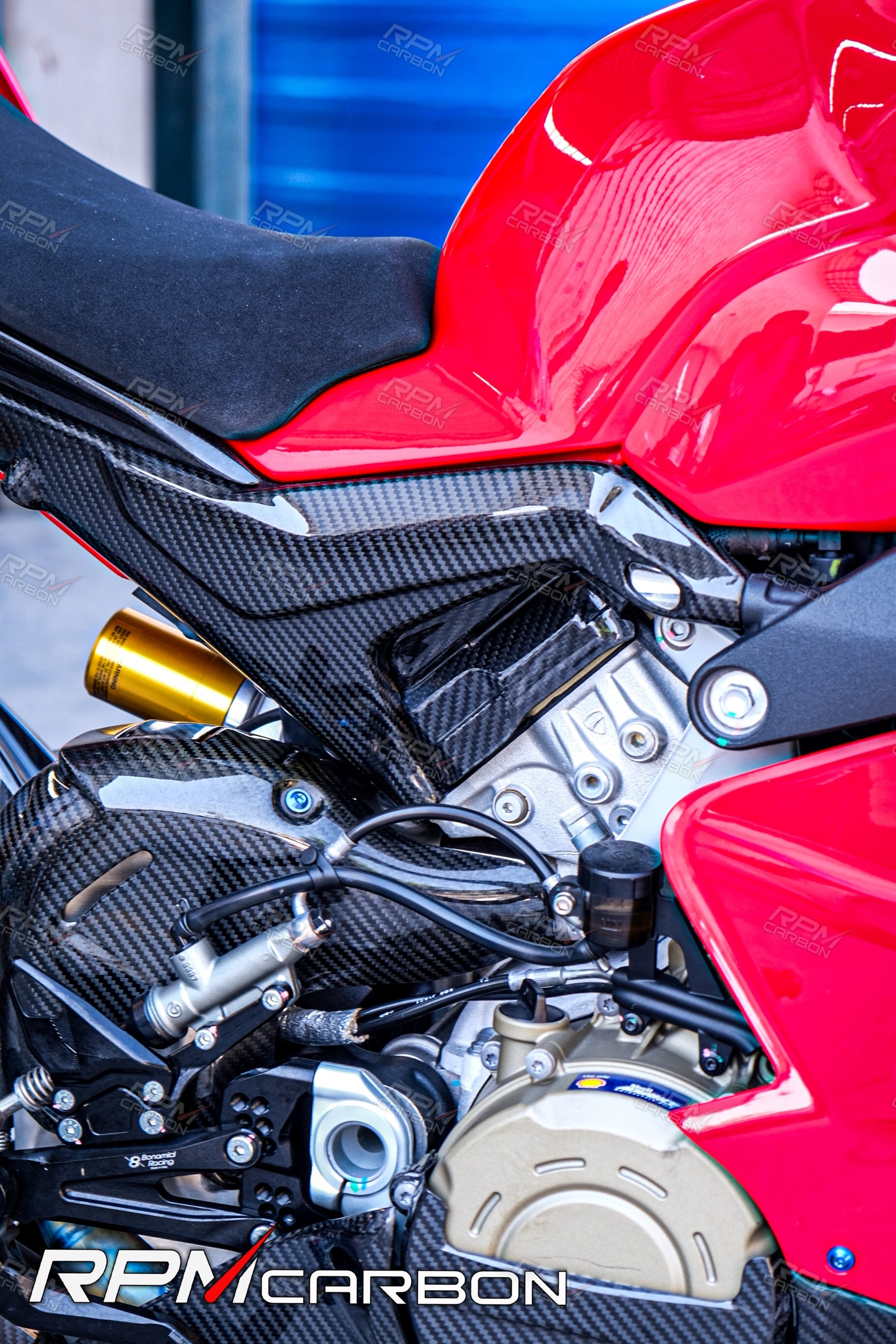 Ducati Panigale/Streetfighter V4 Carbon Fiber Engine Cover