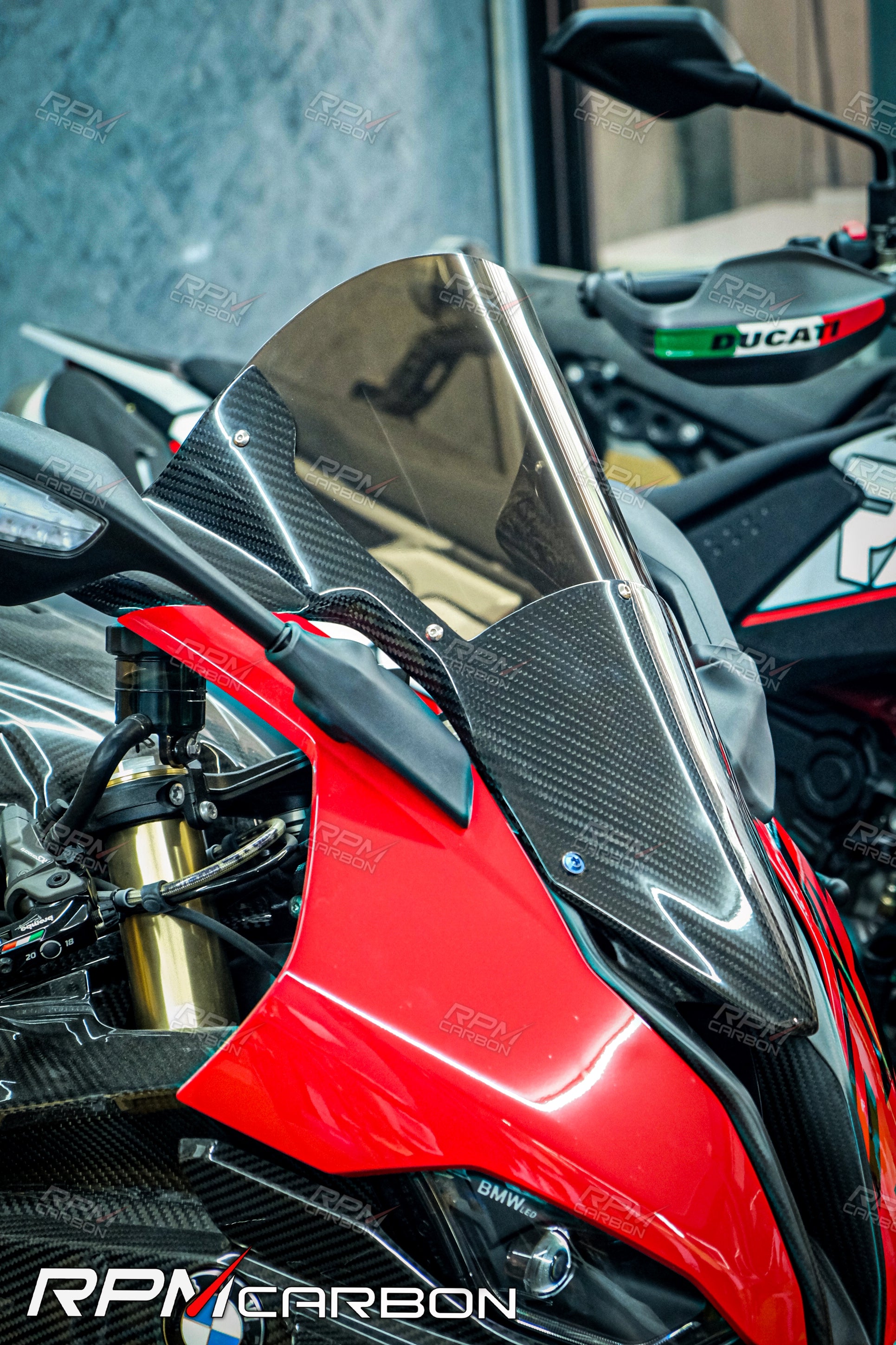 BMW S1000RR Carbon Fiber Custom Windscreen