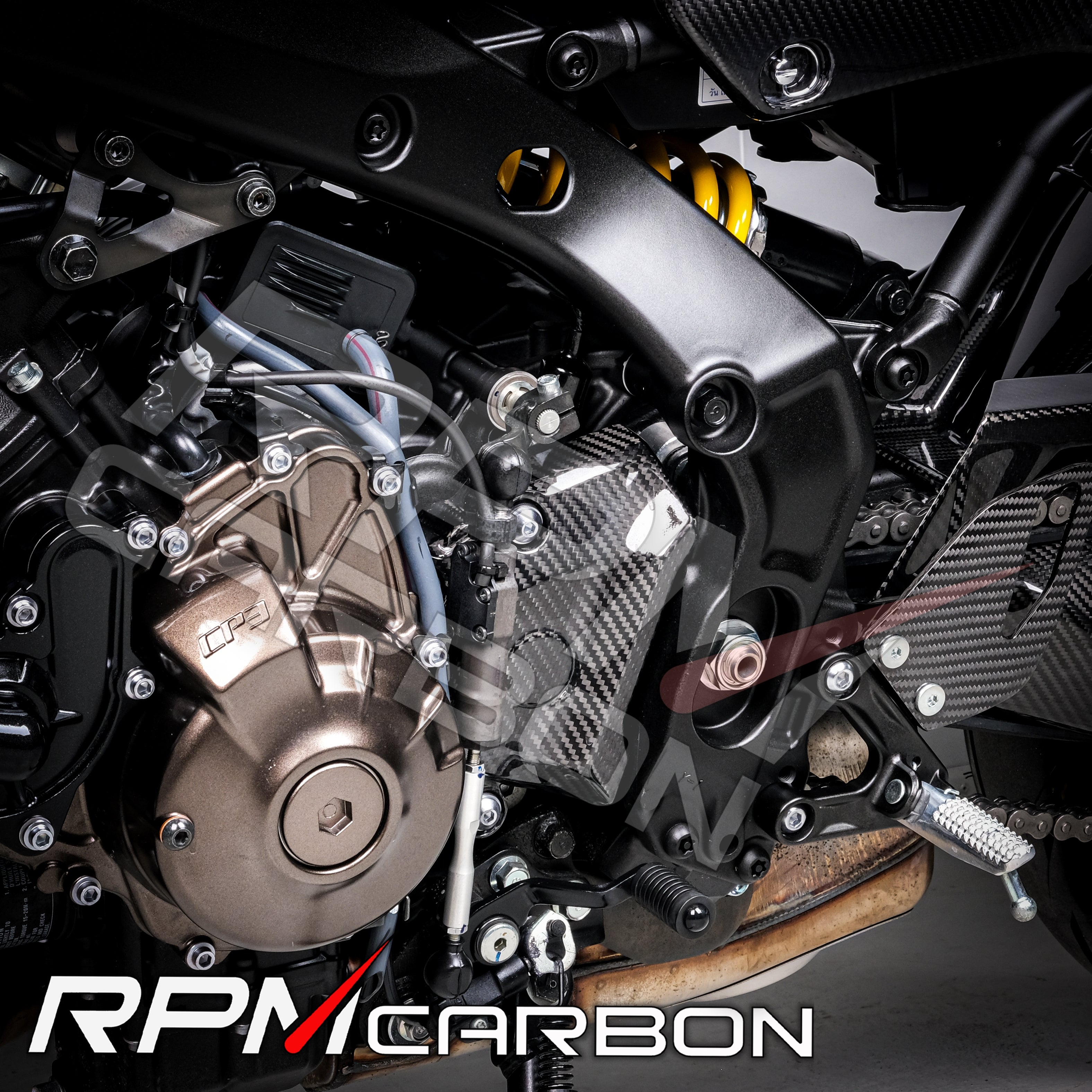 Yamaha XSR900 MT09 Tracer 900GT Carbon Fiber Sprocket Cover