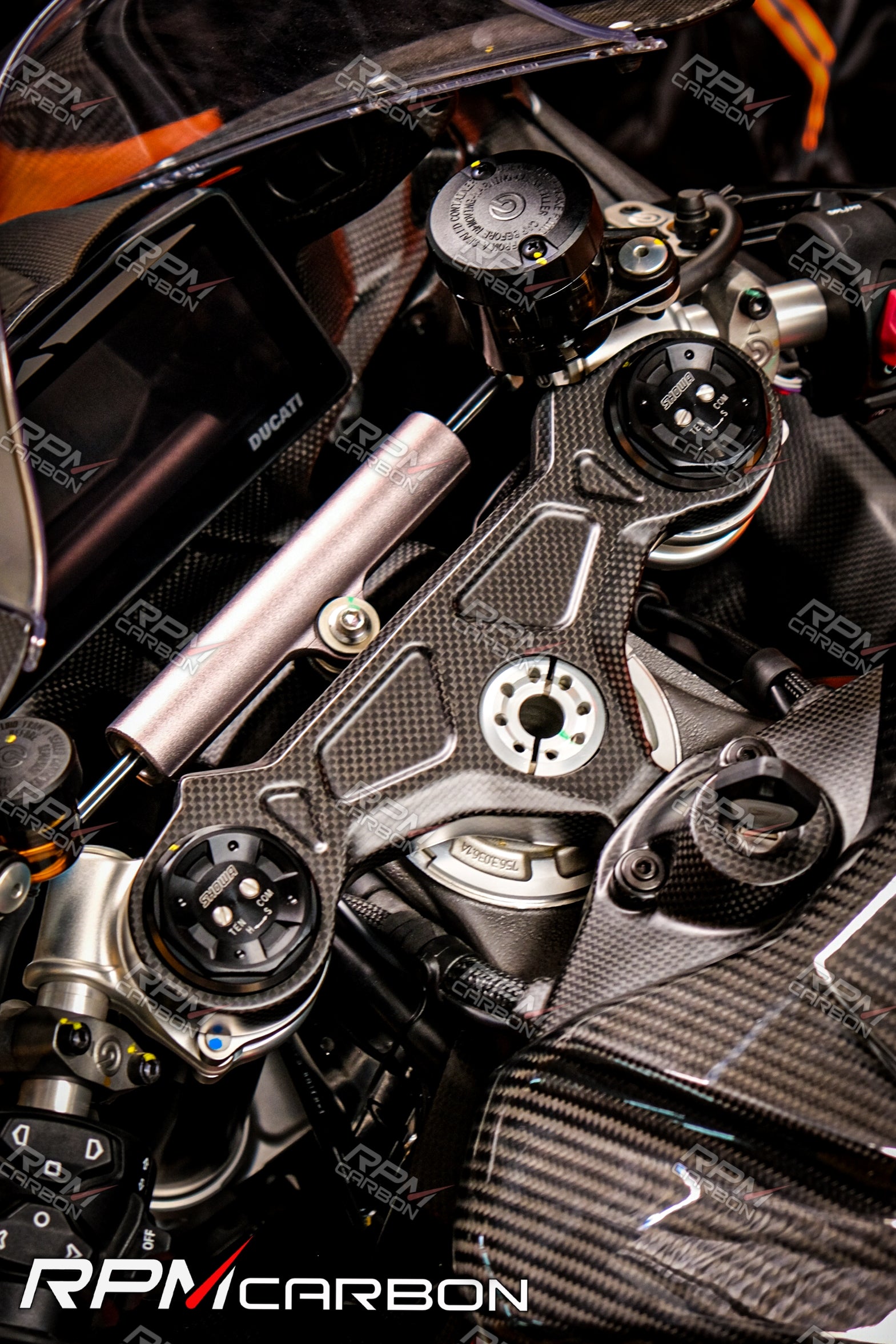 Ducati Panigale V4 Carbon Triple Clamp Cover
