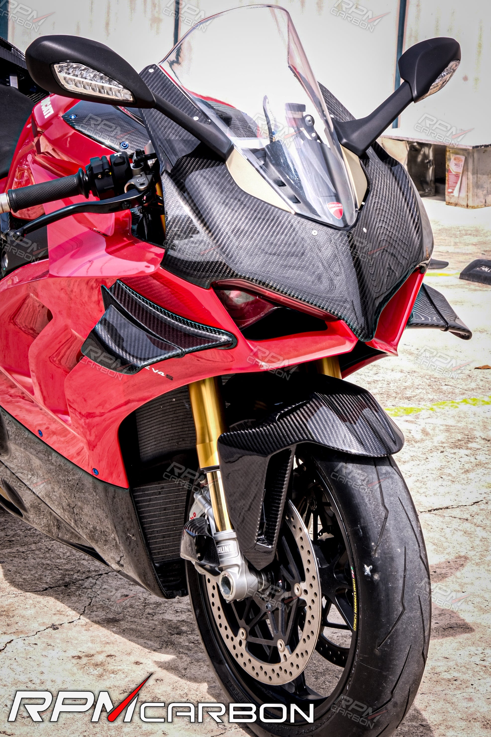 Ducati Panigale V4 Carbon Fiber Winglets (OEM Design)