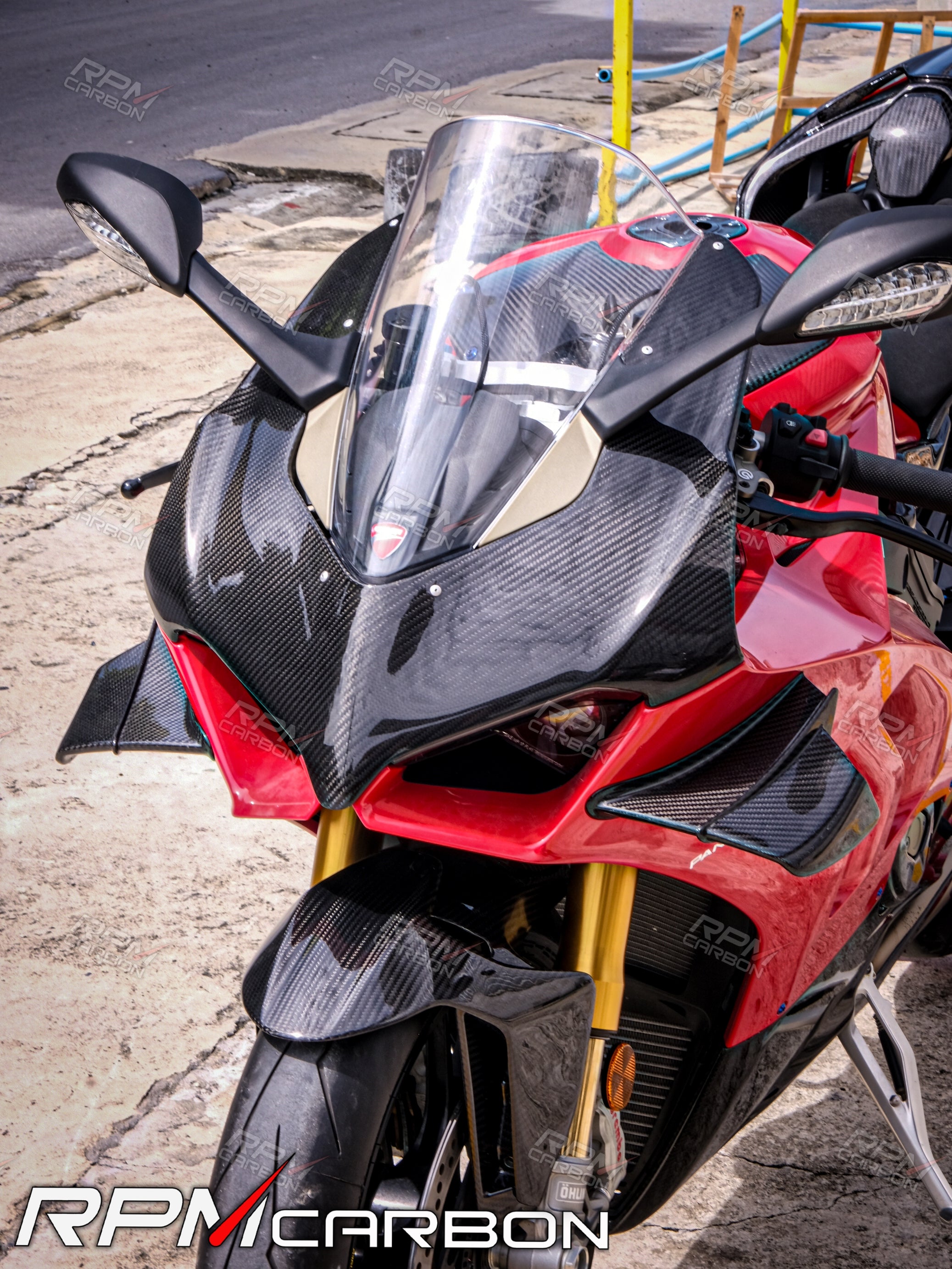 Ducati Panigale V4 Carbon Fiber Front Fairing Cowl