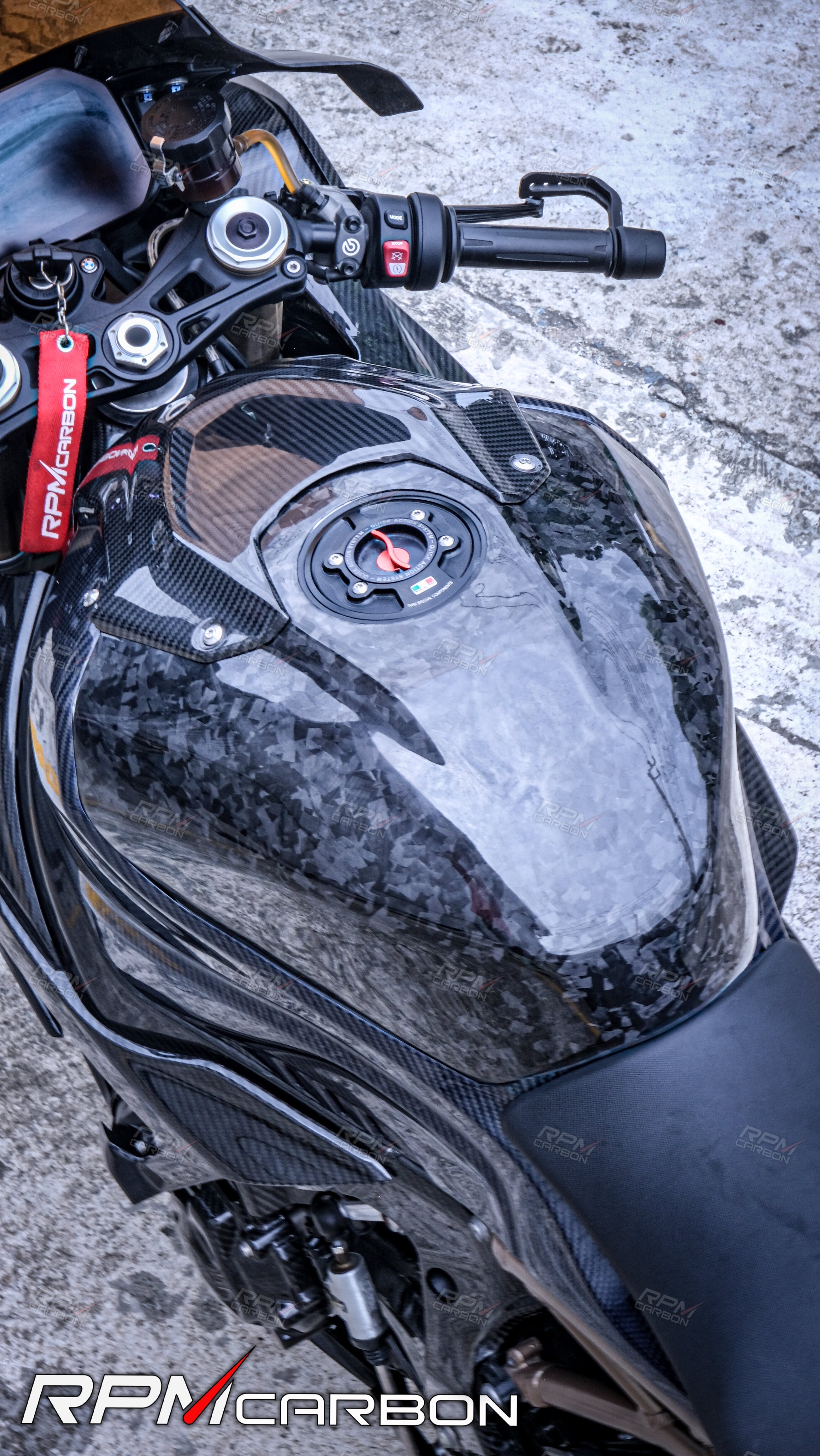 BMW S1000RR S1000R カーボンファイバー フルタンクカバー