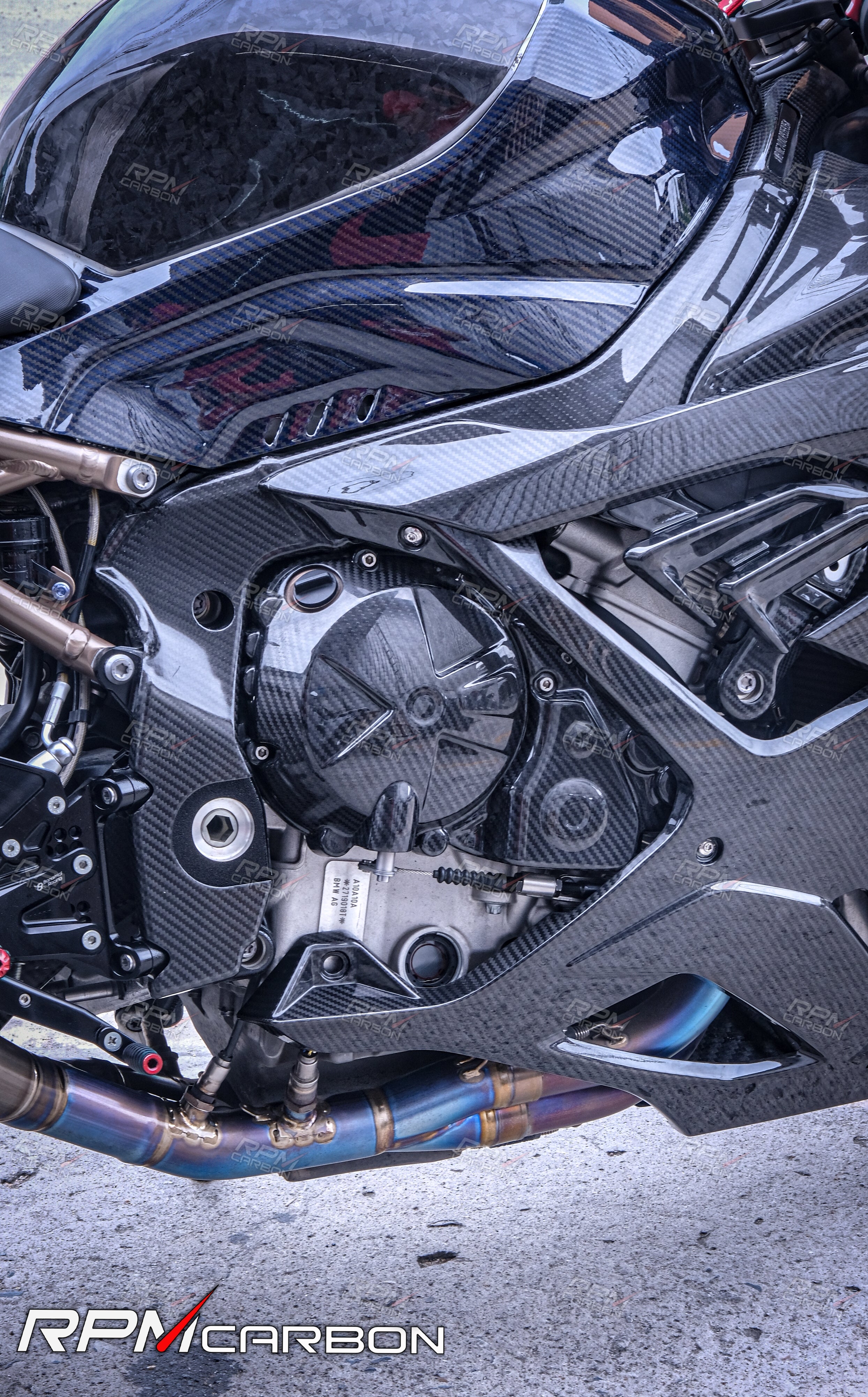 BMW S1000RR S1000R Carbonfaser-Motorkupplungsdeckel