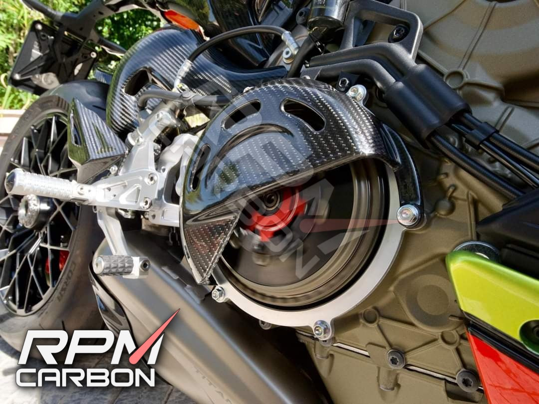 Ducati Panigale/Streetfighter V4 Carbon Fiber Dry Clutch Cover