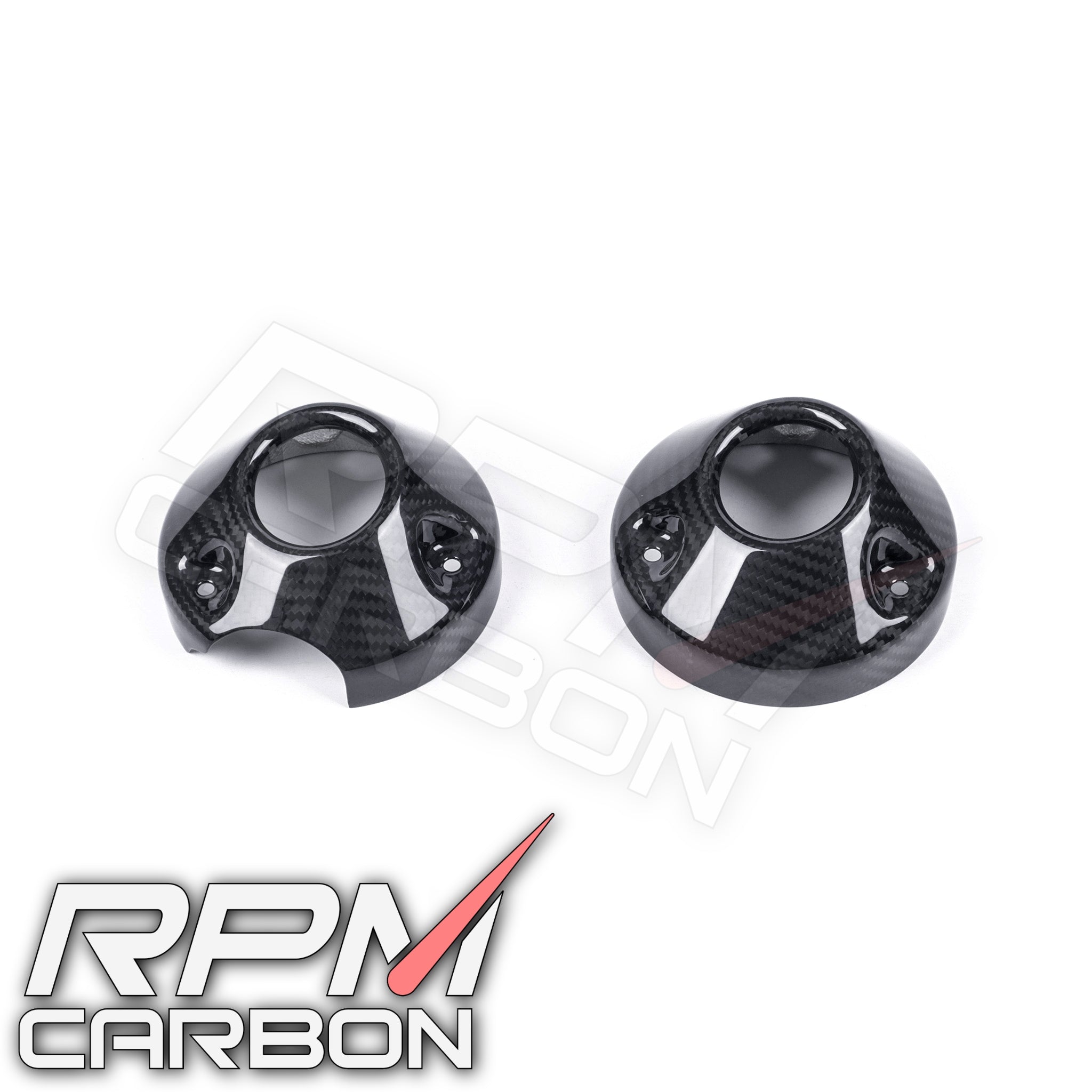 Harley Davidson Sportster Carbon Fiber Exhaust Muffler Caps