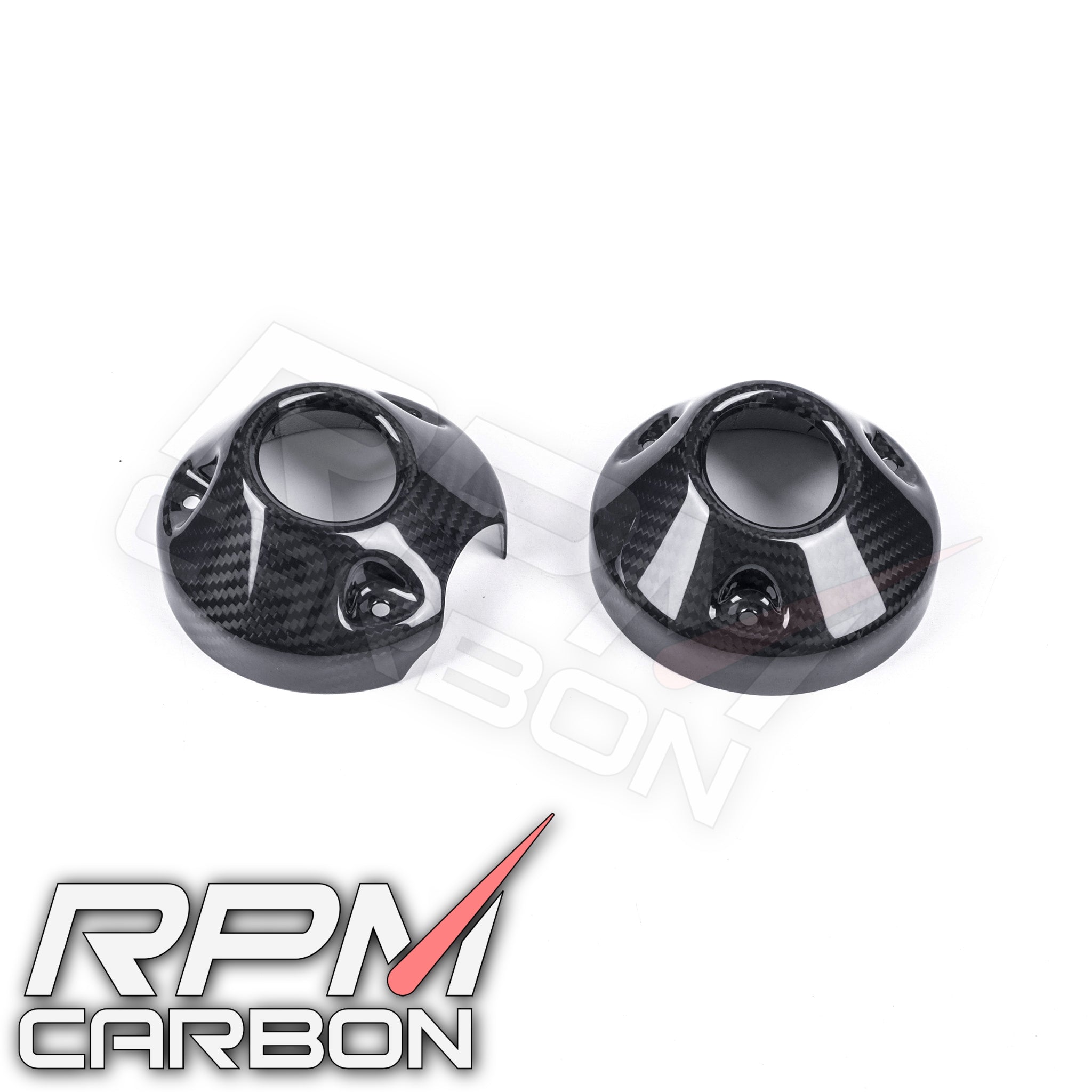 Harley Davidson Sportster Carbon Fiber Exhaust Muffler Caps