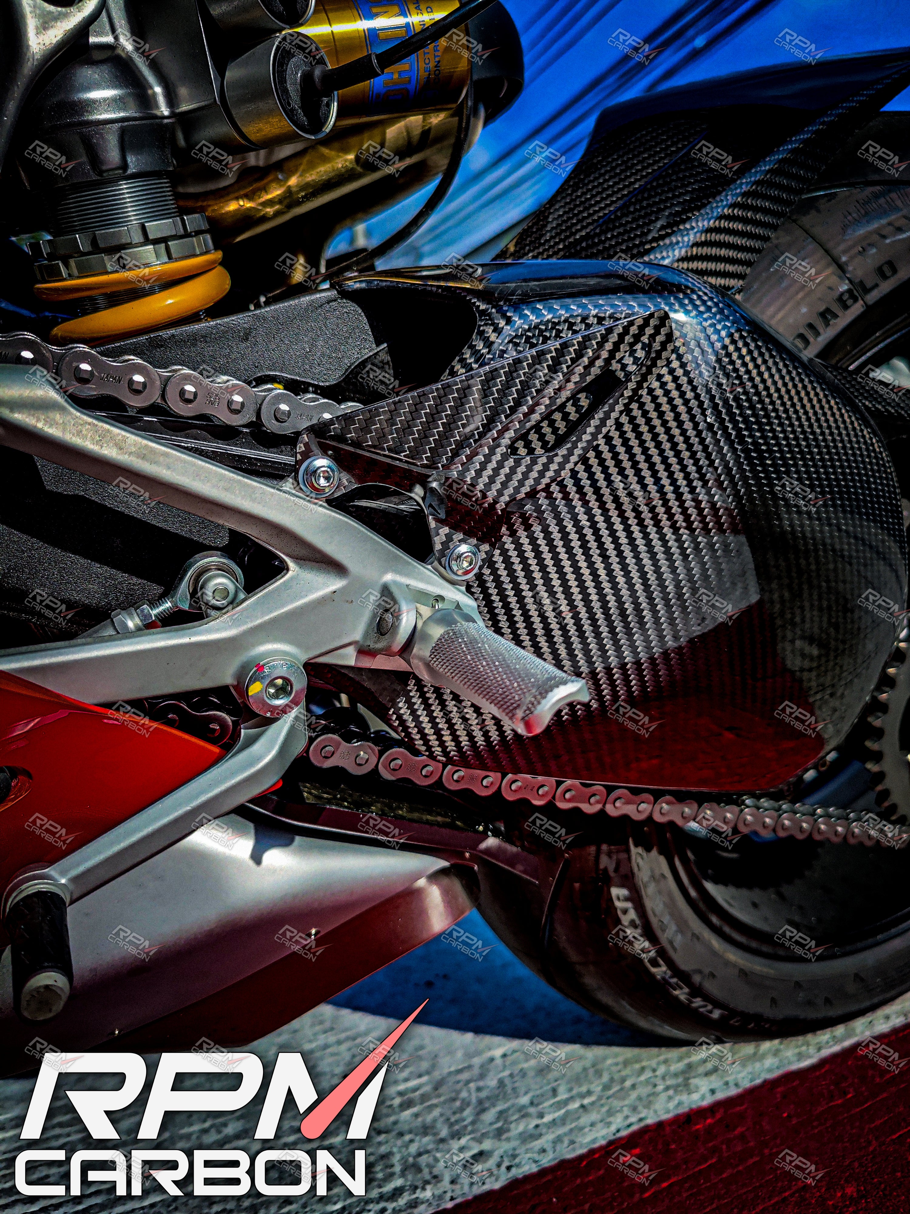 Ducati Panigale/Streetfighter V4 Carbon Fiber Heel Guards