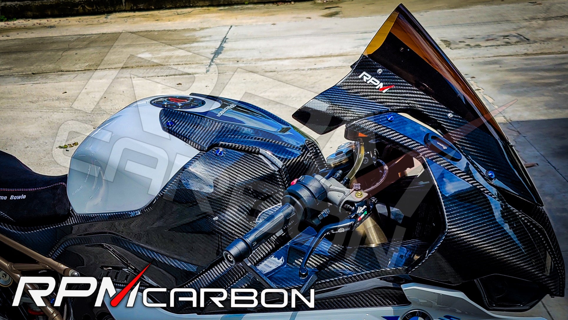 BMW S1000RR S1000R Carbon Fiber Tank Airbox Cover