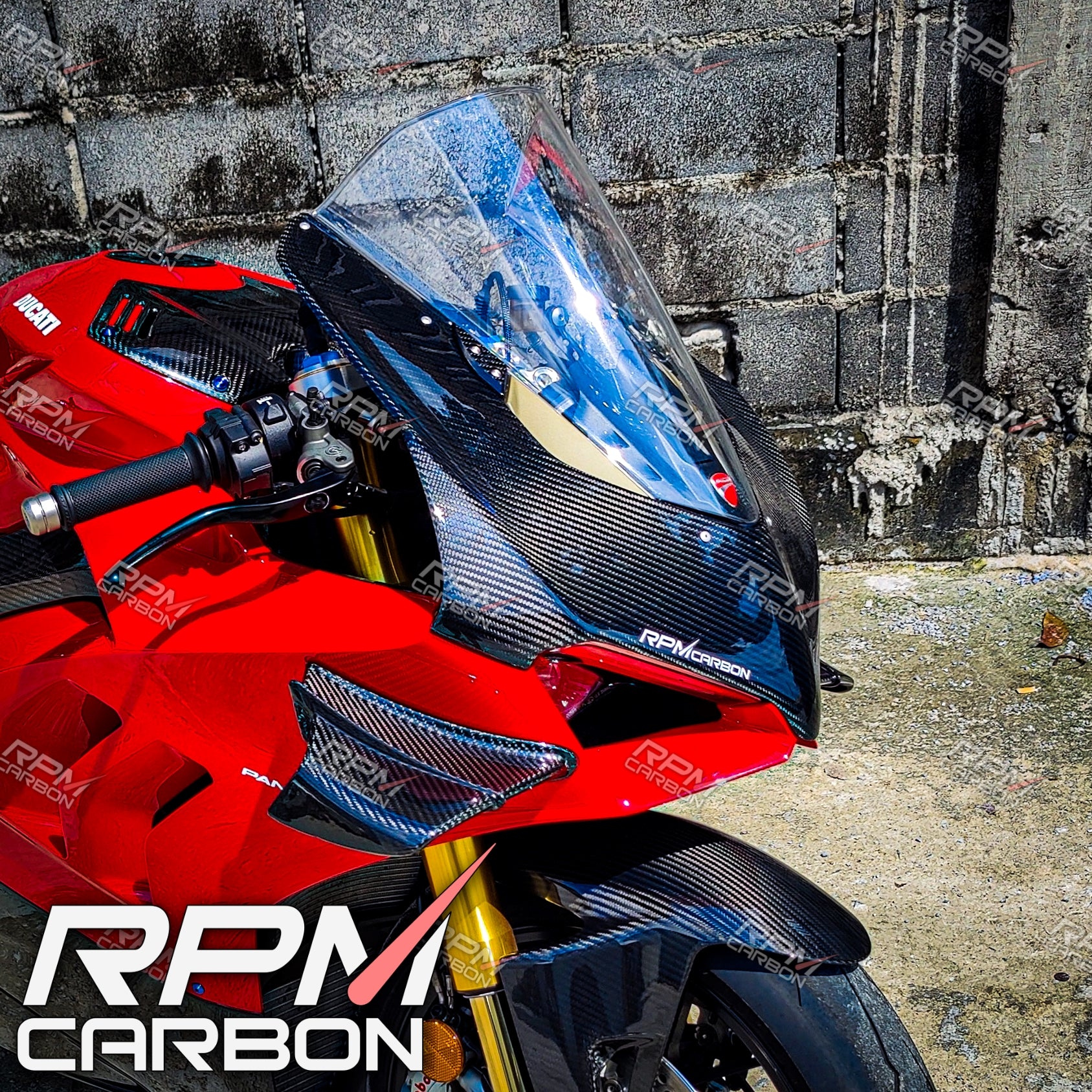 Ducati Panigale V4 Carbon Fiber Front Fairing Cowl