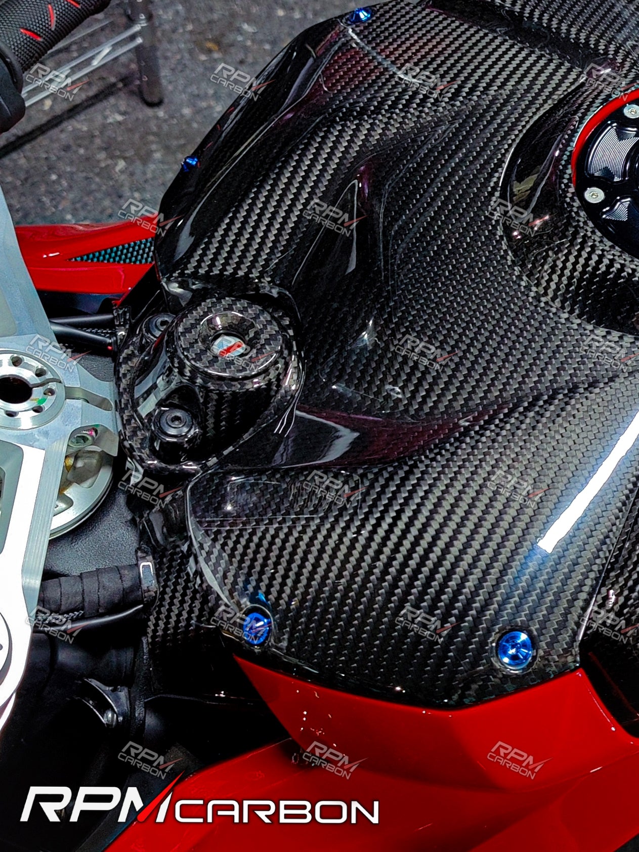 Ducati Panigale V4 Carbon Fiber Key Ignition Cover