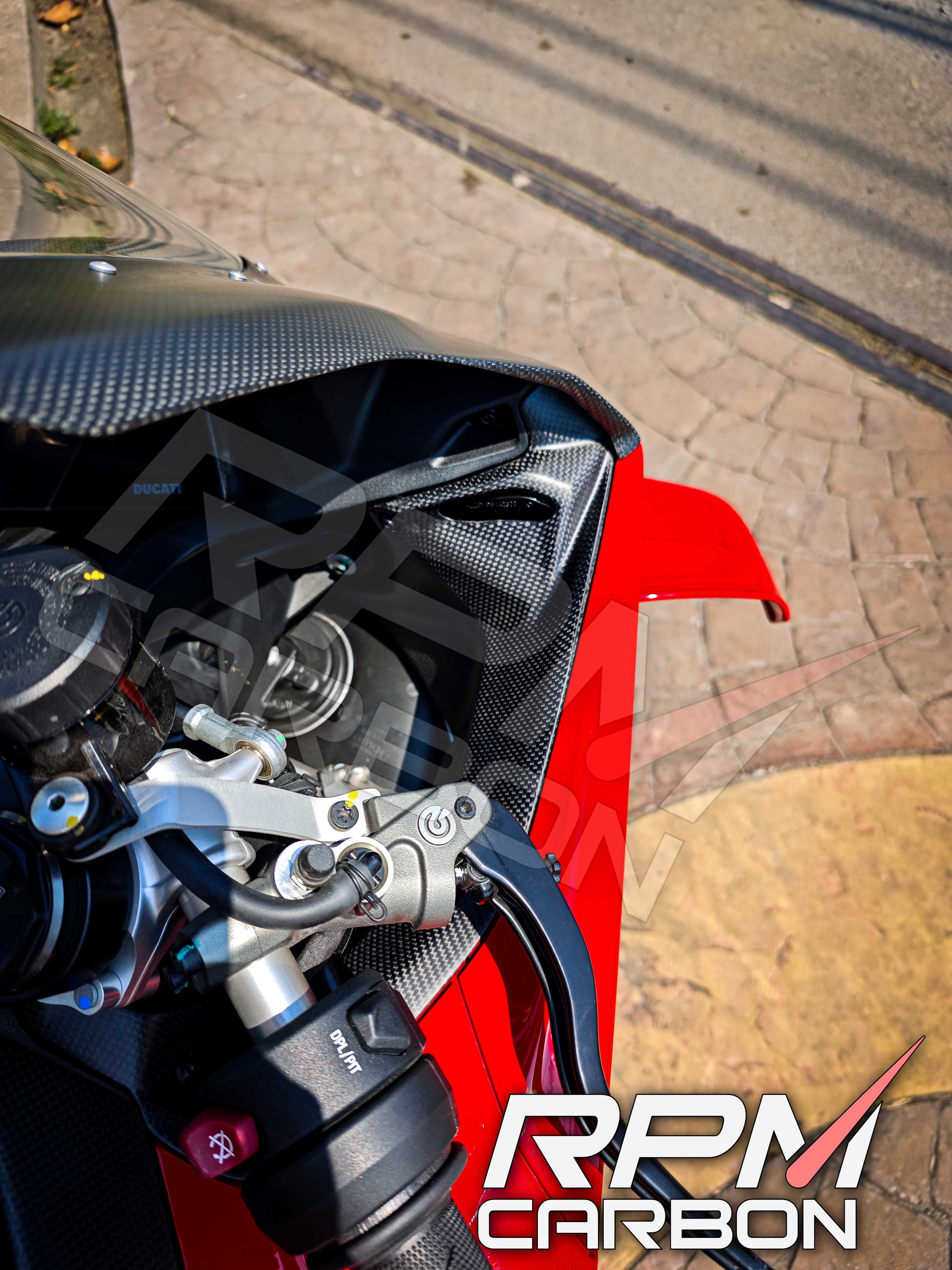 Ducati Panigale V4 Carbon Inner Dash Side Panels