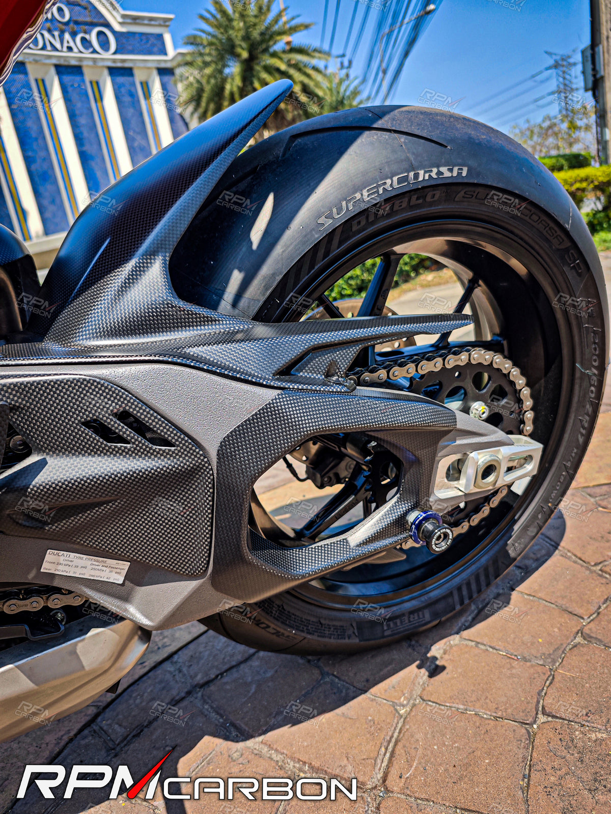 Ducati Panigale V4 Carbon Swingarm Cover Left (DP Version)