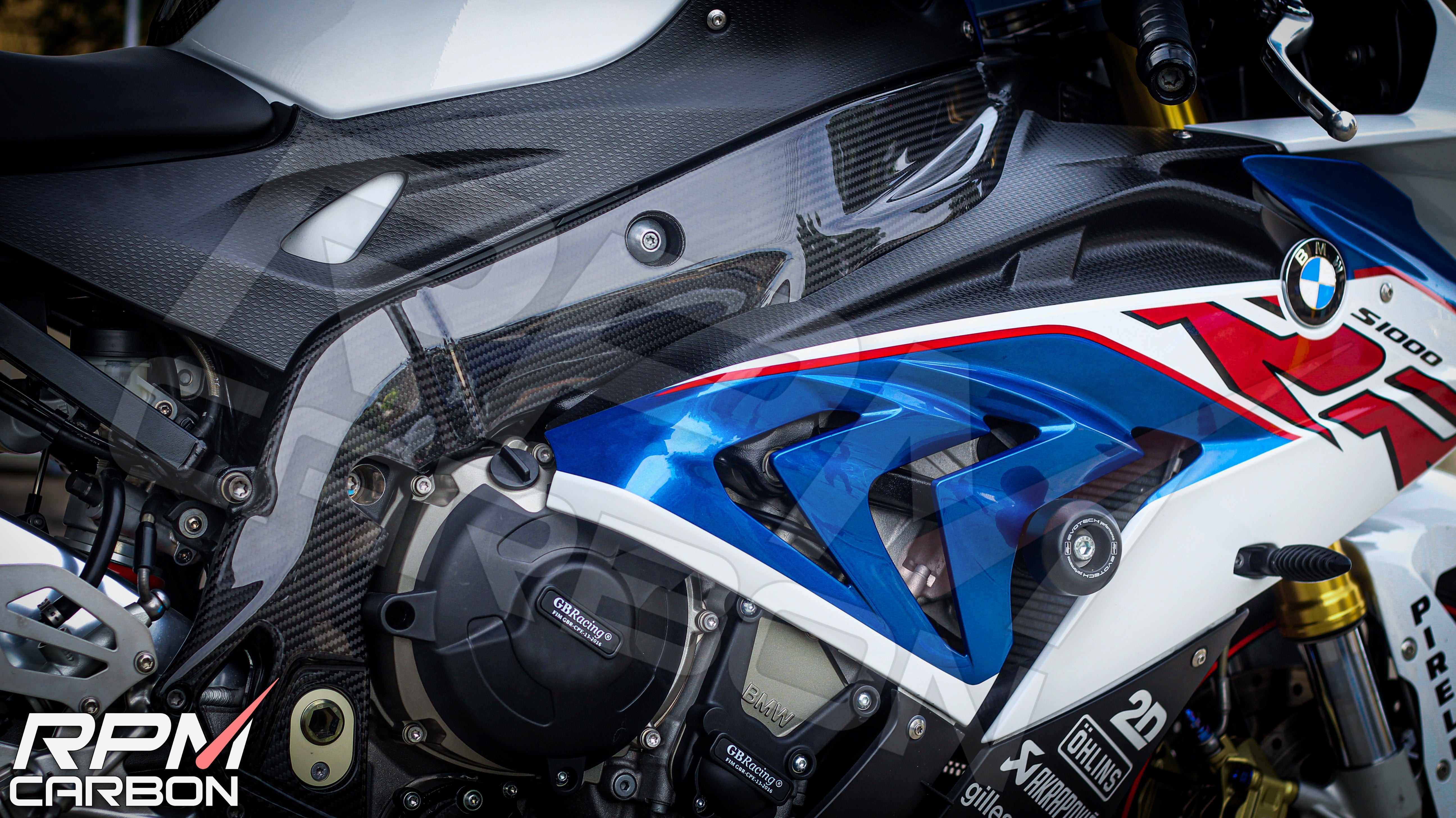 s1000rr カーボンフレームカバー　ejorid BMW S1000RR 15-18年 カーボンフレームカバー左右セット : 輸入パーツ