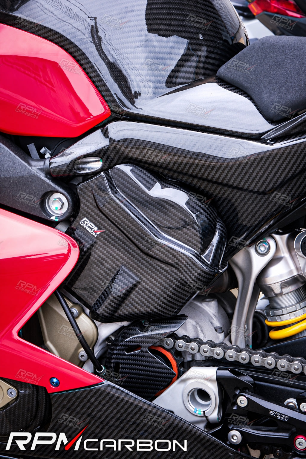 Ducati Panigale/Streetfighter V4 Carbon Fiber Engine Cam Cover