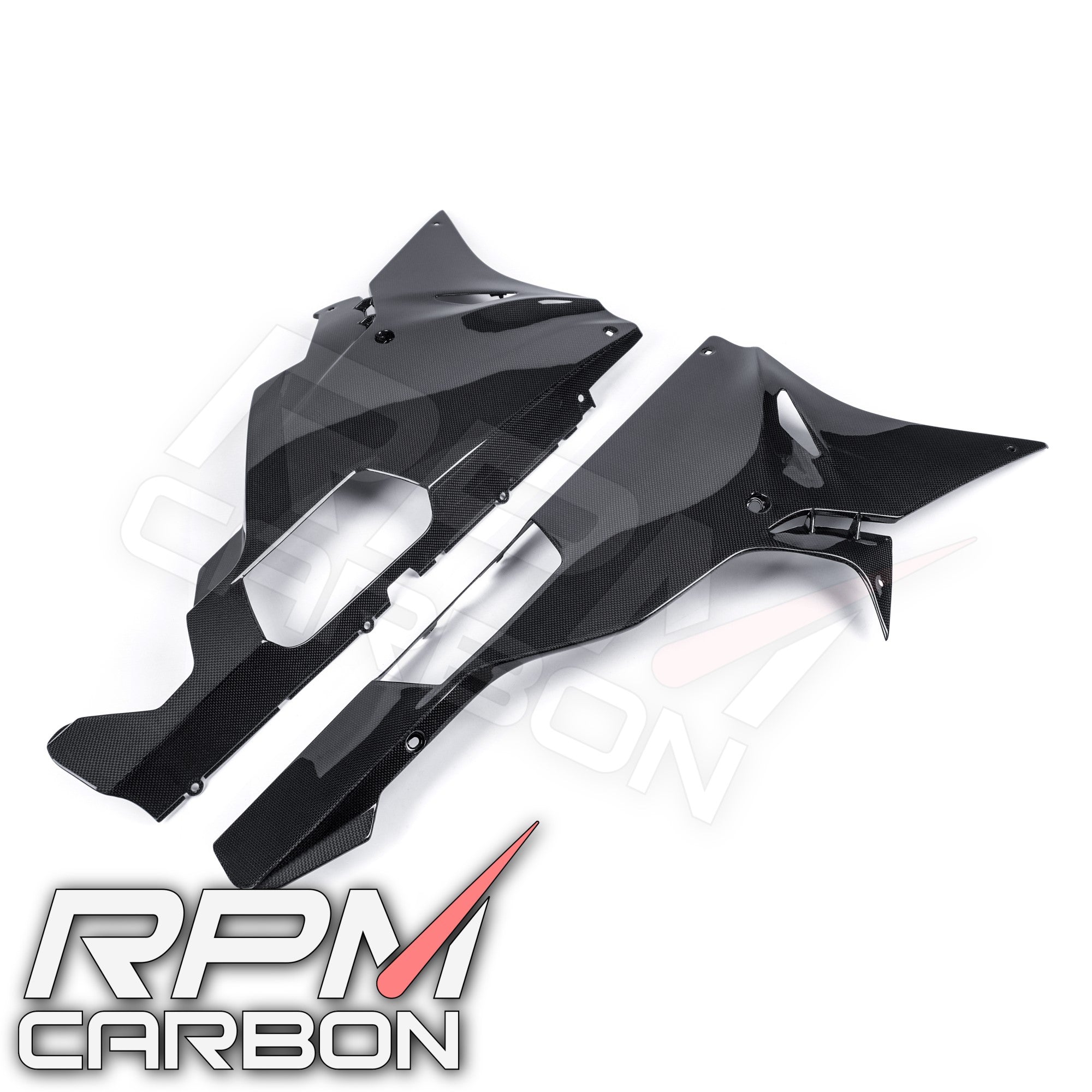 BMW S1000RR (2015-2016) Carbon Fiber Belly Pan Lower Side Fairings