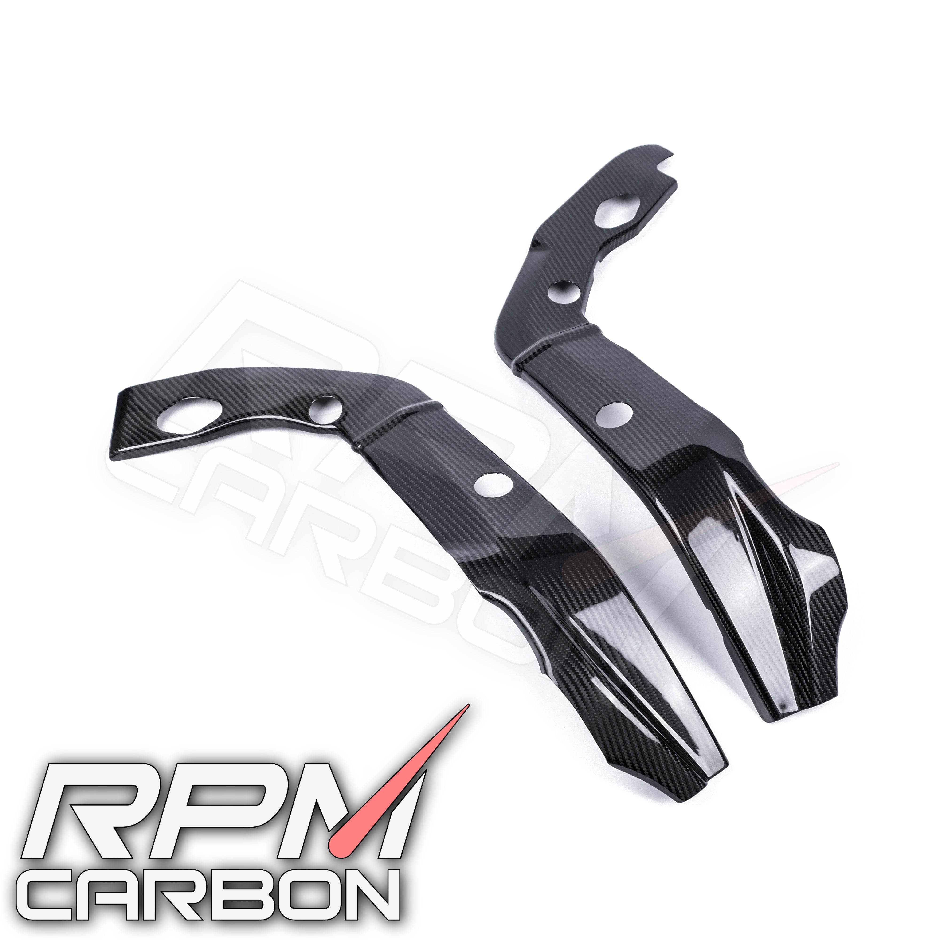Carbon Fiber Frame Covers For BMW S1000RR (2009-2014) & S1000R (2014-2016) – Gloss Twill